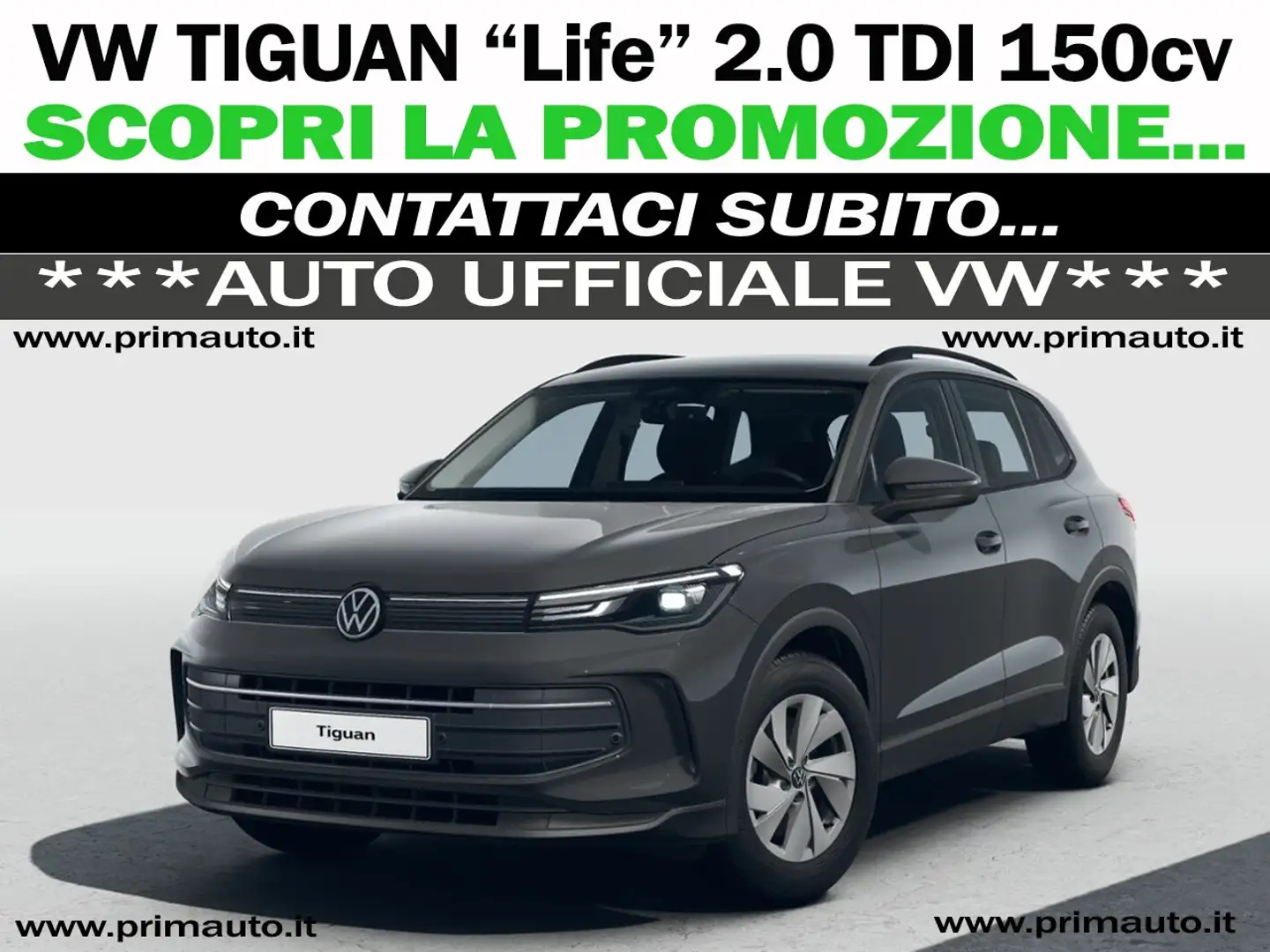 Volkswagen Tiguan 2.0 TDI "Life" 150cv DSG - MY24 - UFFICIALE VW! Grigio - 1