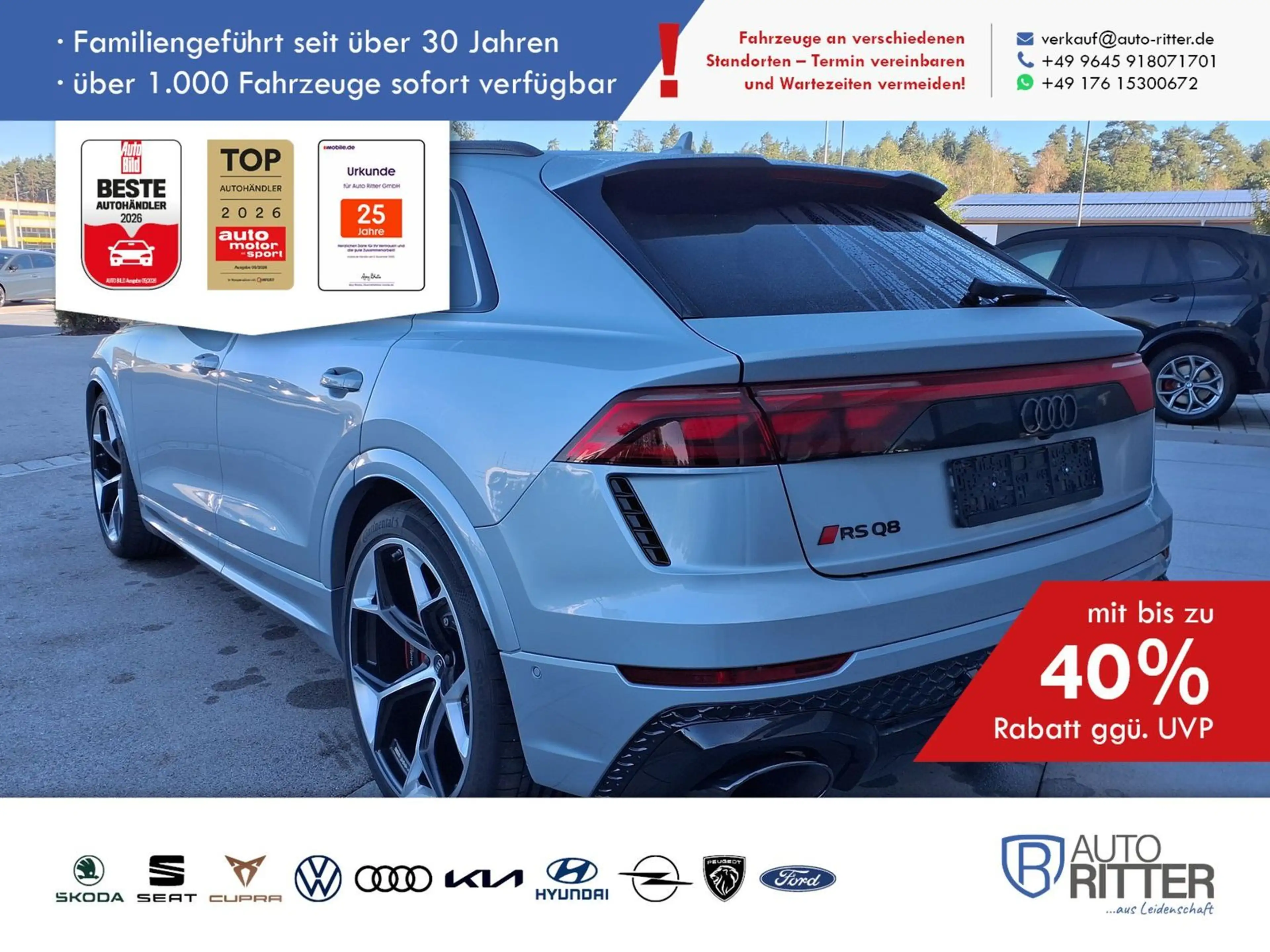 Audi RS Q8 performance ACC|HuD|Stand-Hzg|AHK|RFK|PA... — photo 2