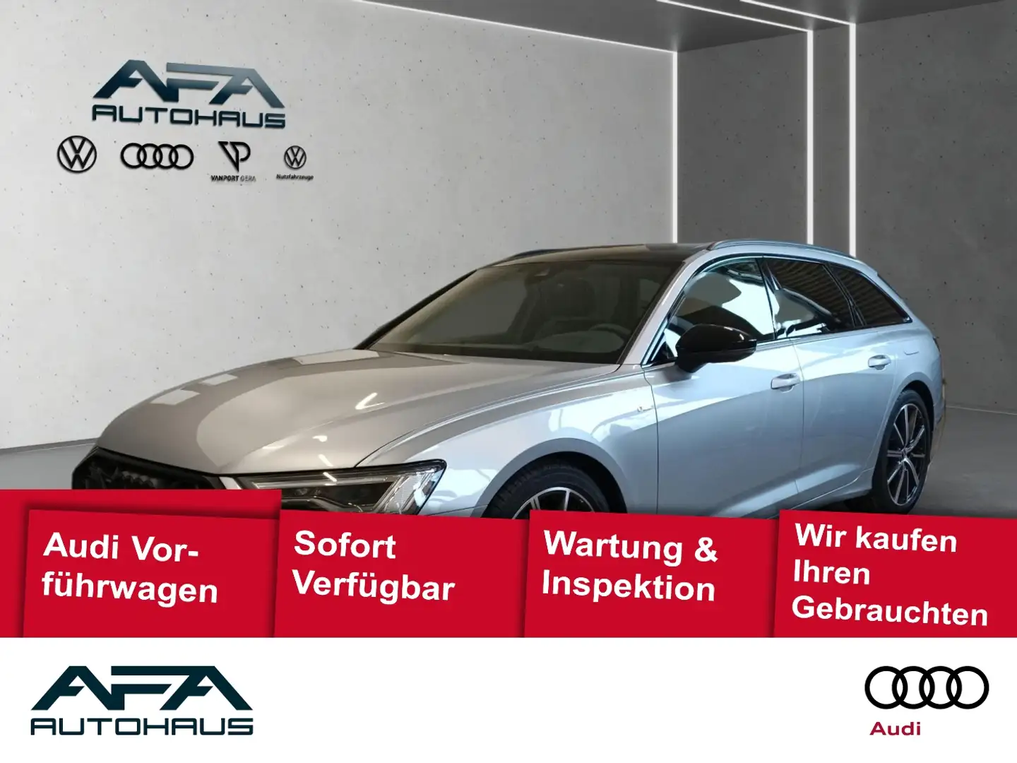 Audi A6 Avant 50 TFSI e qu. S-Line*Pano*Matrix*AHK*B&O Silber - 1