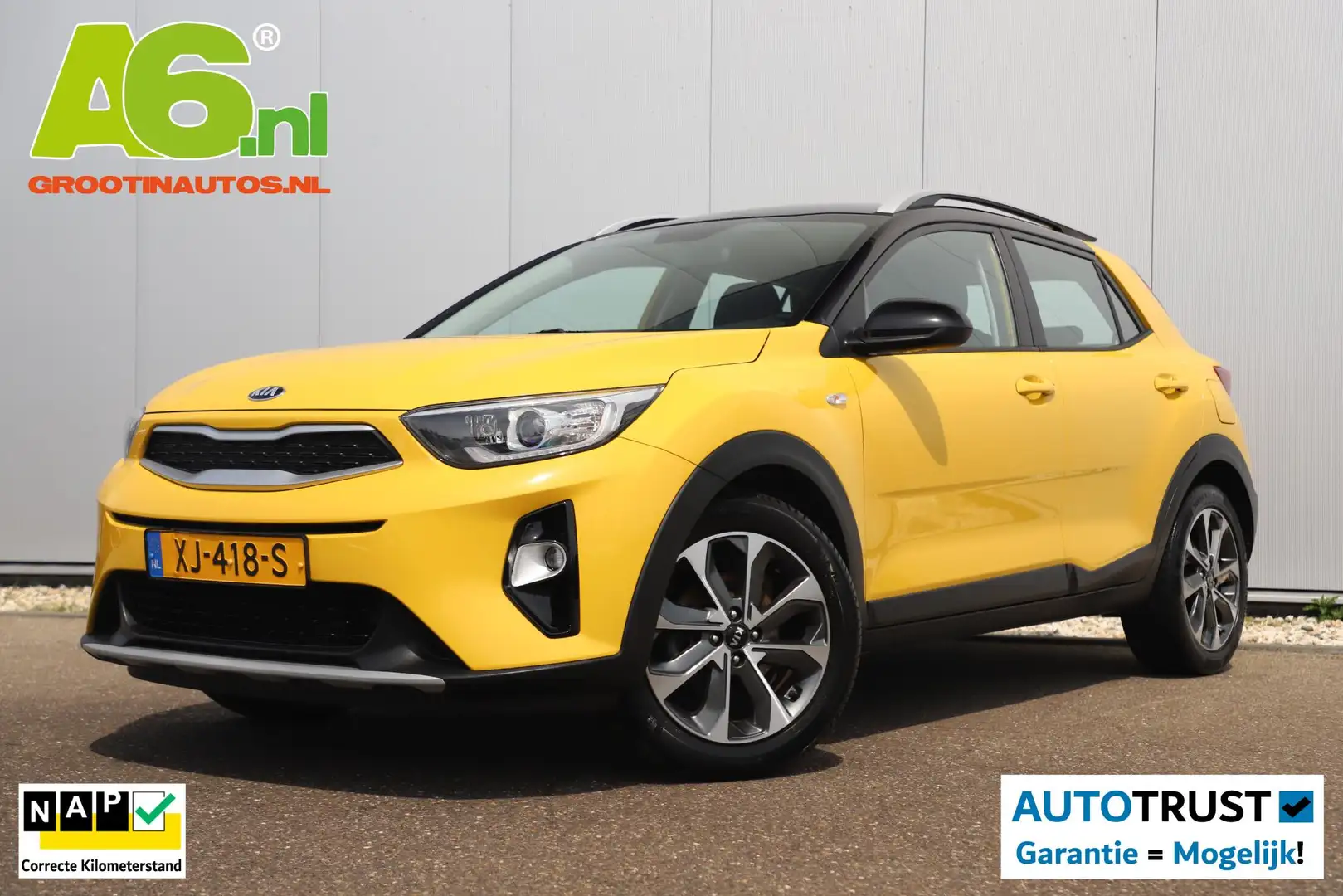 Kia Stonic 1.0 T-GDi DynamicLine Trekhaak Camera Navigatie Ca Geel - 1