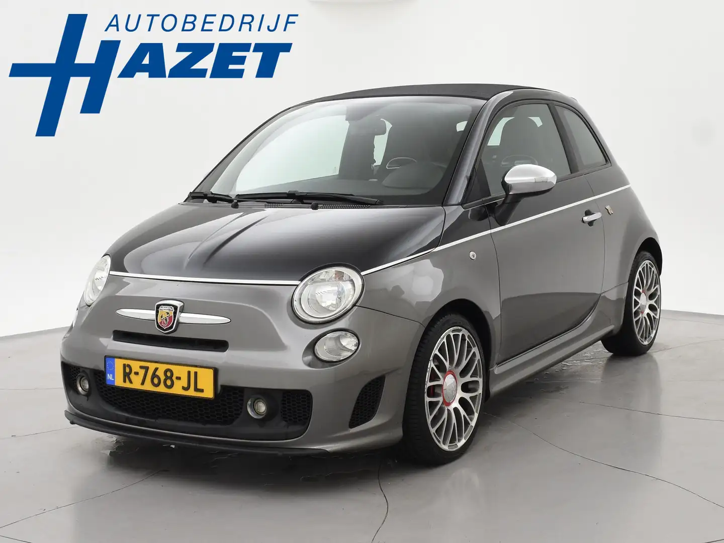 Fiat 500C Abarth 1.4 T-JET 135 PK TWO-TONE + ZWART LEDER | DUBBELE Grau - 1