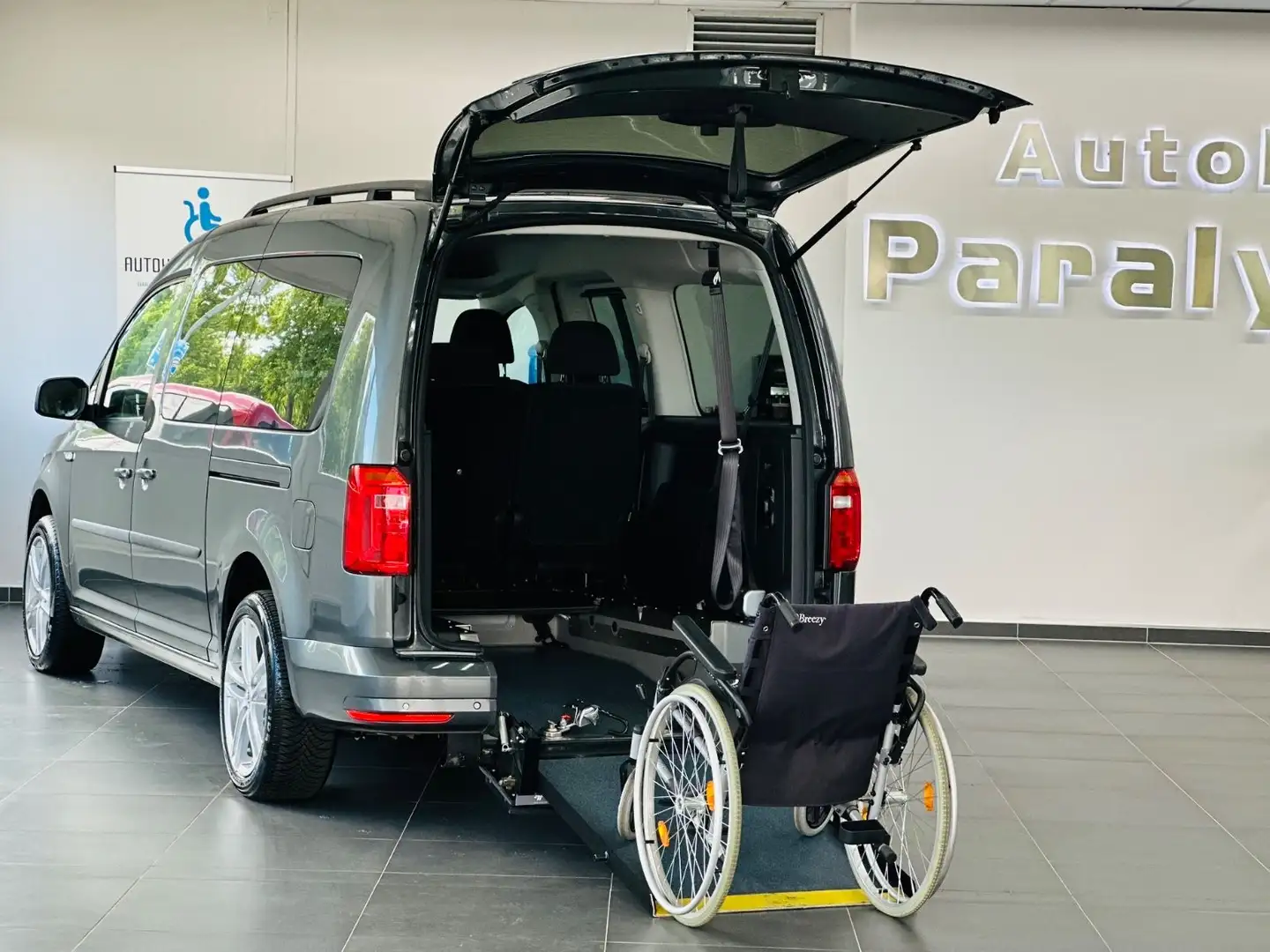 Volkswagen Caddy Maxi 2.0 TDI DSG Behindertengerecht-Rampe Gris - 1