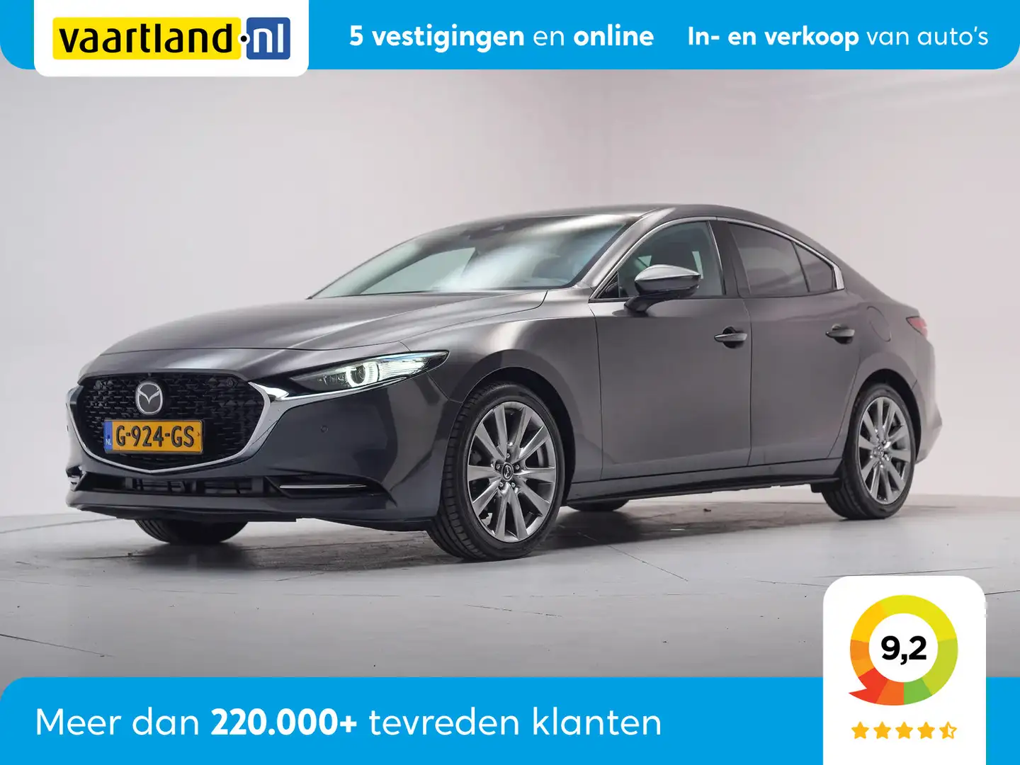 Mazda 3 2.0 e-SkyActiv-X 180 Luxury Aut. [ Adapt.cruise He Gris - 1