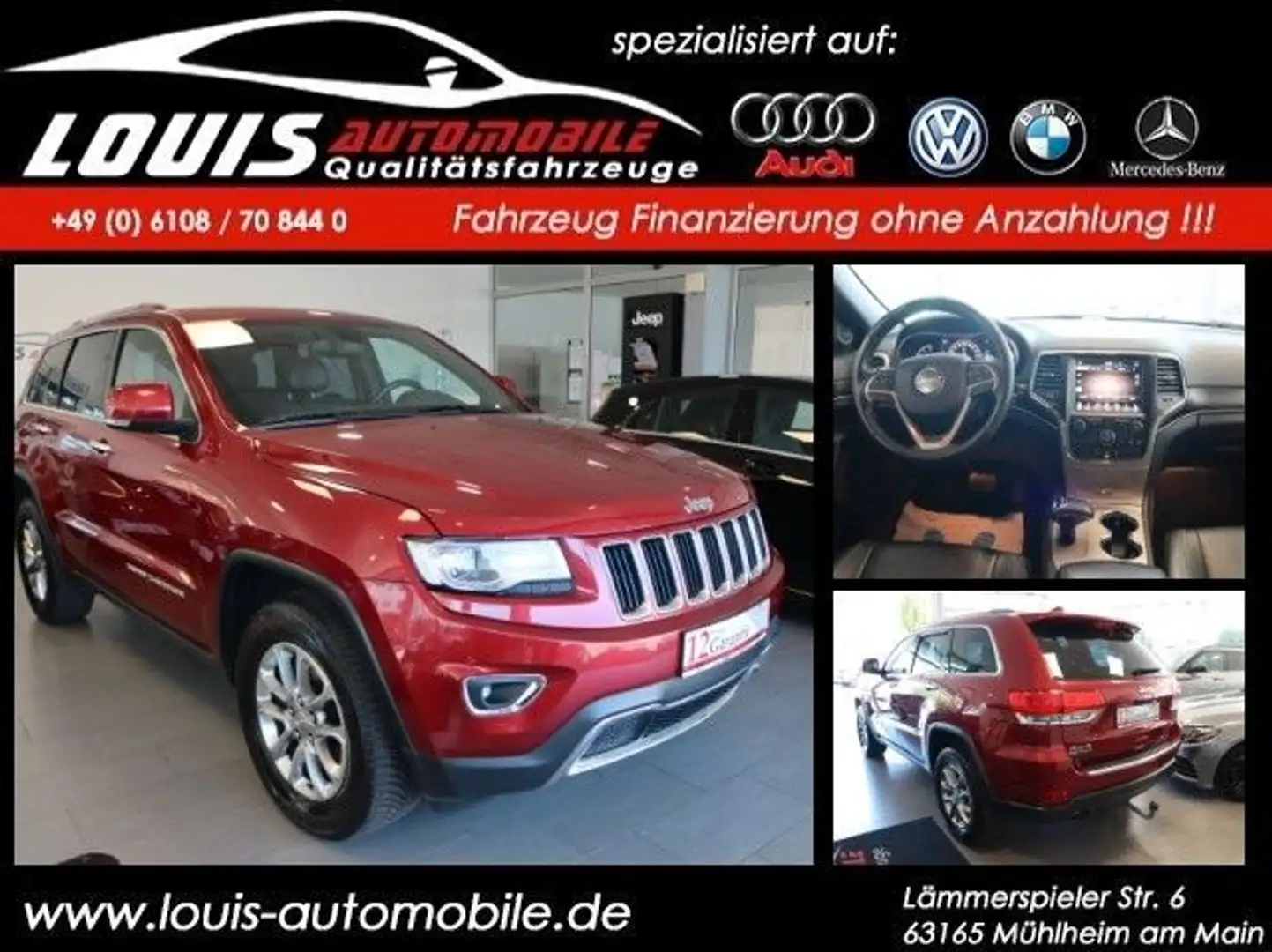 Jeep Grand Cherokee 3.0 CRD Limited 99tkm/Garantie Rood - 1