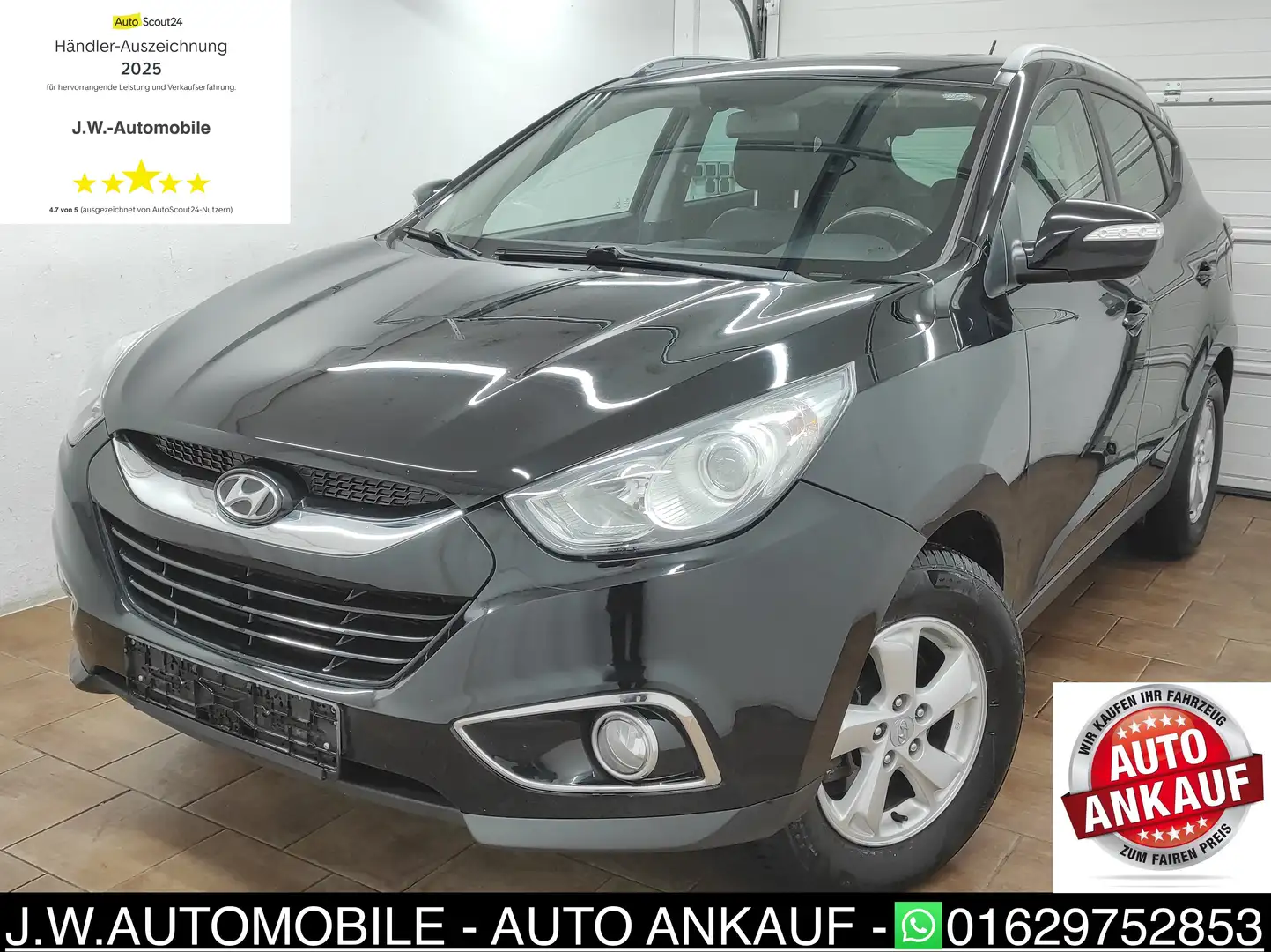 Hyundai iX35 AUTOMATIK AHK KLIMAA SHZ LEDER BC VIELES NEU 2WD Černá - 1