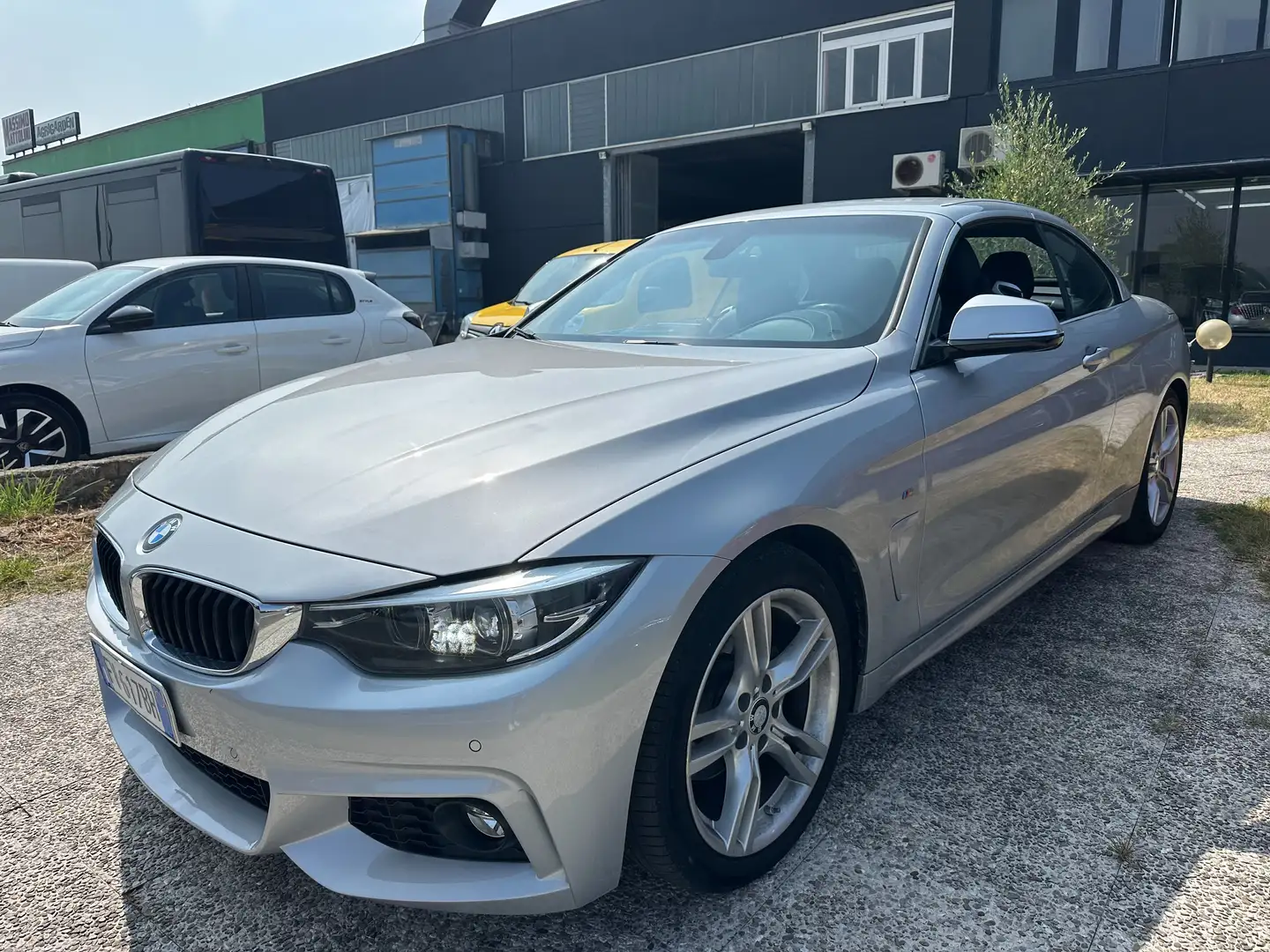 BMW 420 420d Coupe Msport auto CABRIO Silber - 1