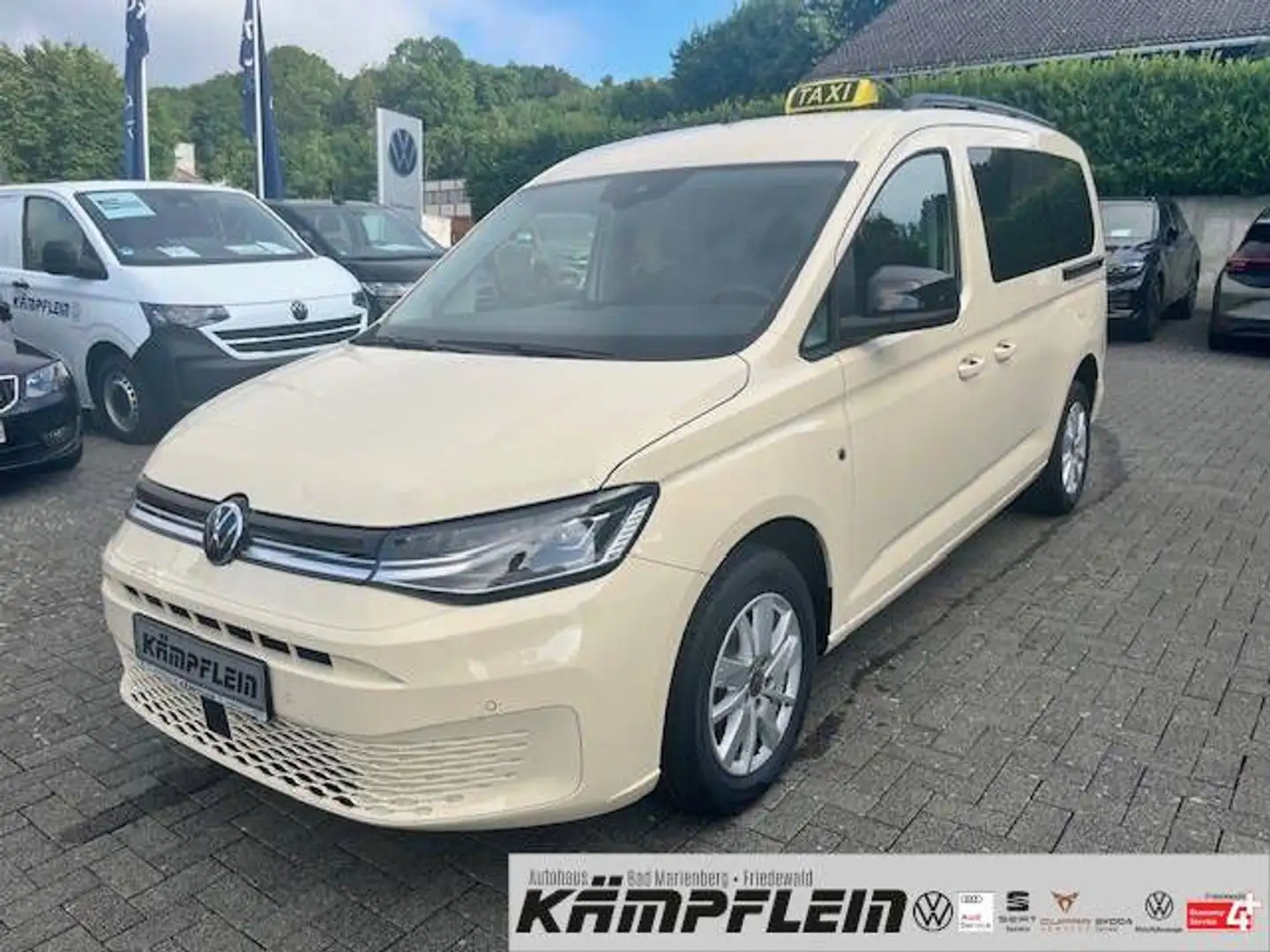 Volkswagen Caddy Life Maxi Taxi 7 Sitzer DSG KAMERA Jaune - 1
