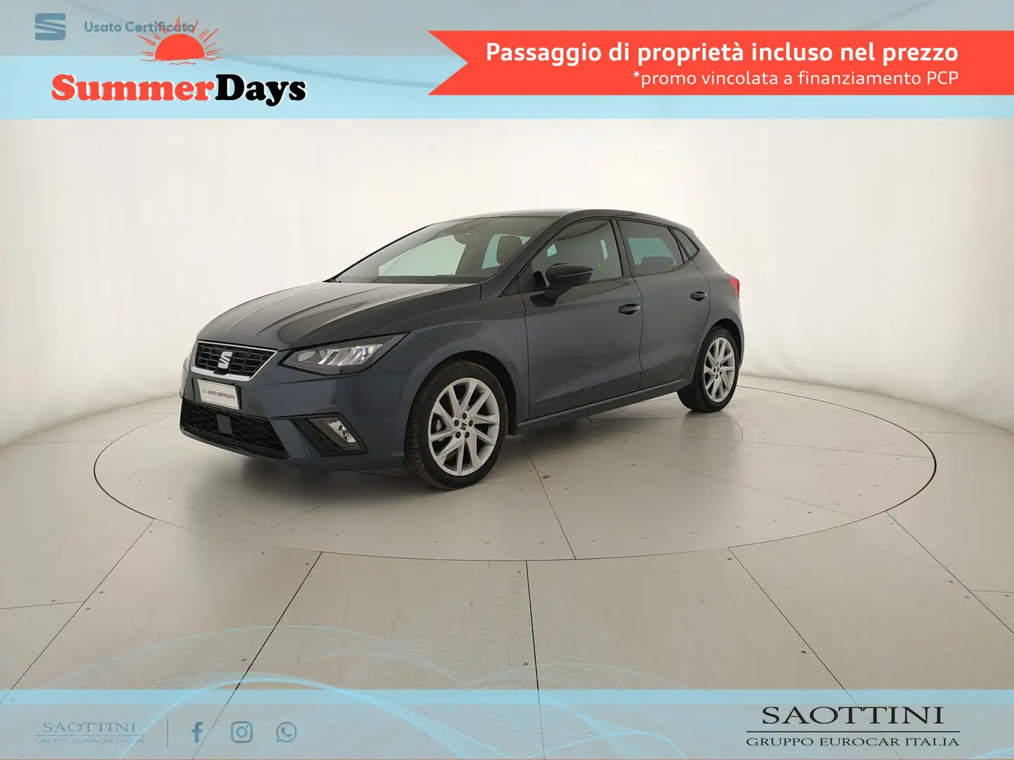 SEAT Ibiza 1.0 ecotsi FR 95 CV Grijs - 1