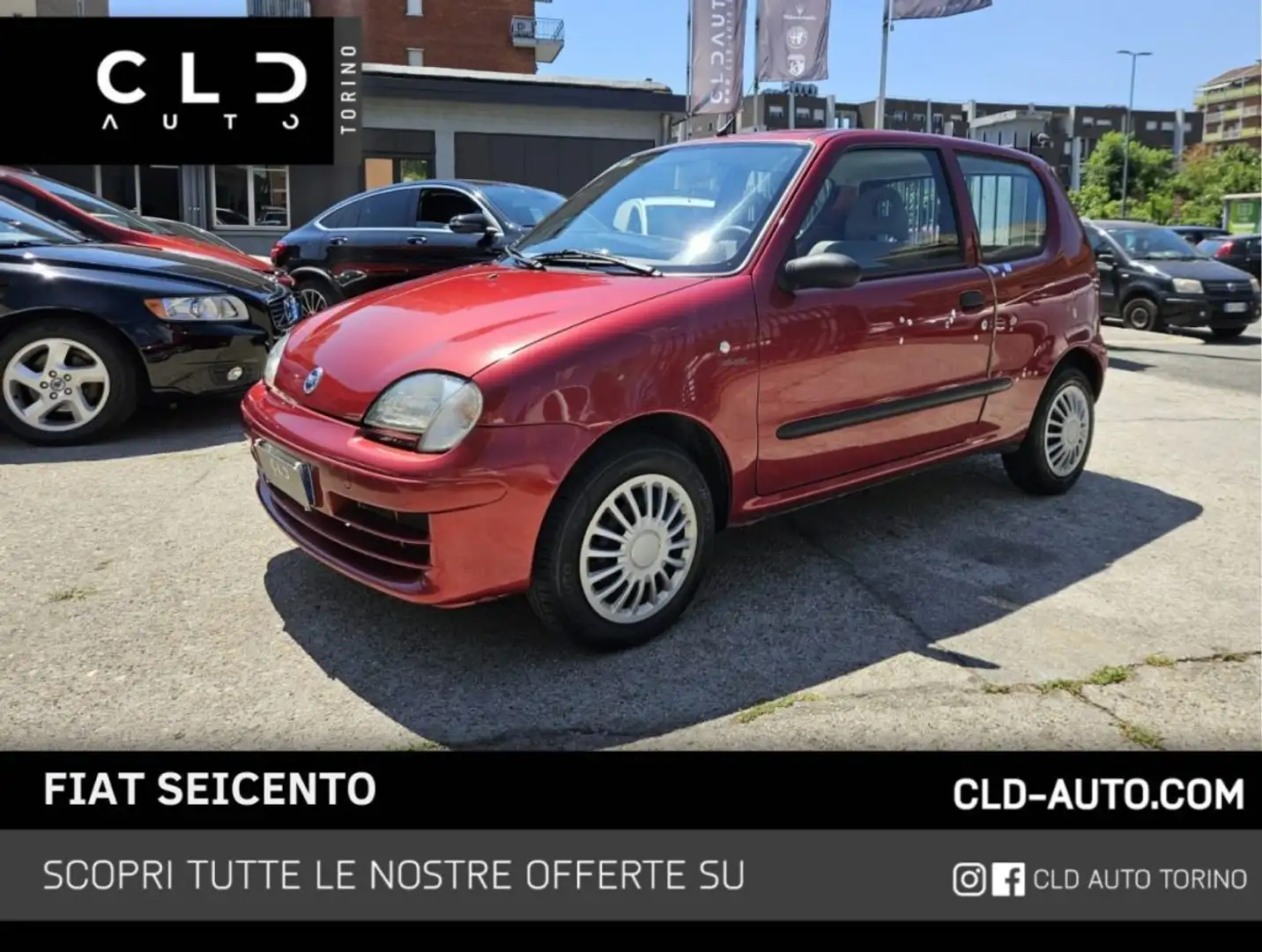 Fiat Seicento 1.1i cat Active Rosso - 1