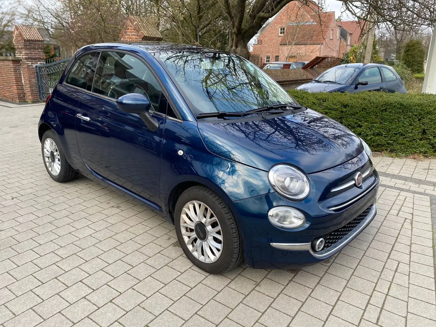 Fiat 500 lounge benzine Bleu - 2