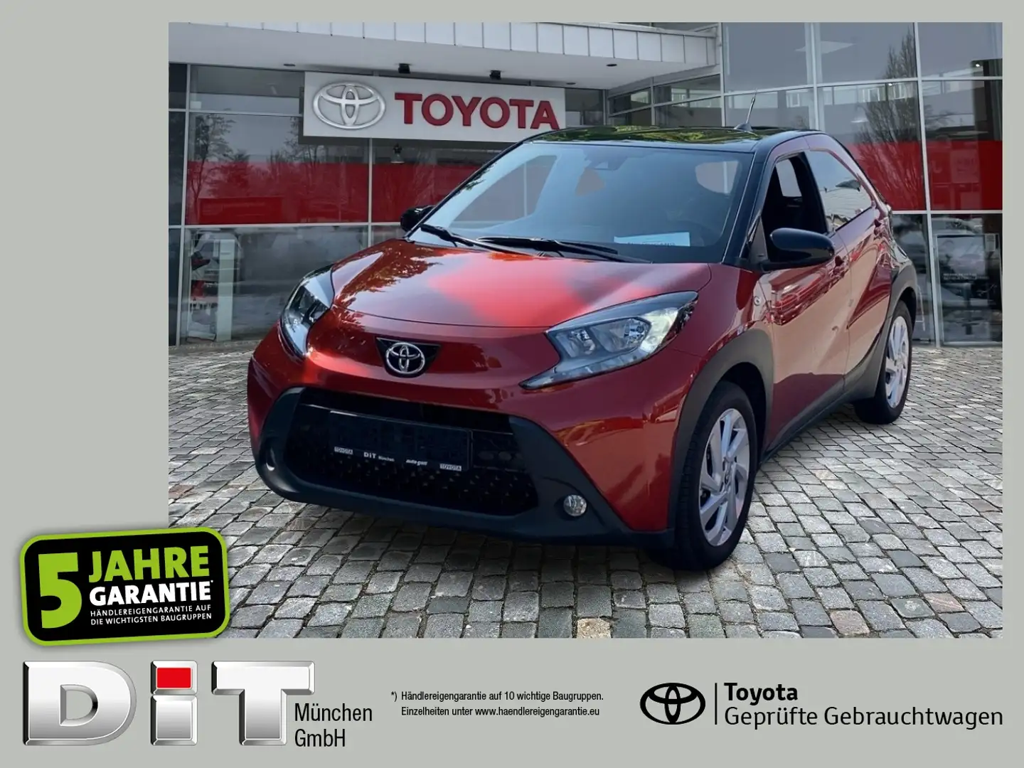 Toyota Aygo 1.0 Pulse FLA ACC SpurH KAM KeyLess Navi Schwarz - 1