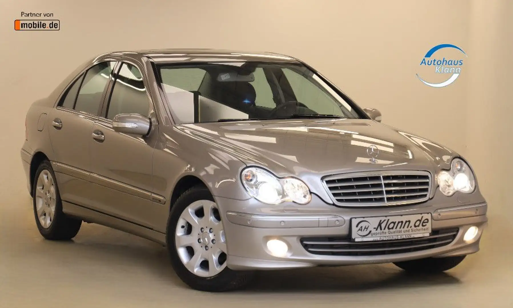 Mercedes-Benz C 180 Kompressor 143PS Automatik Elegance 1.Hand Zilver - 1
