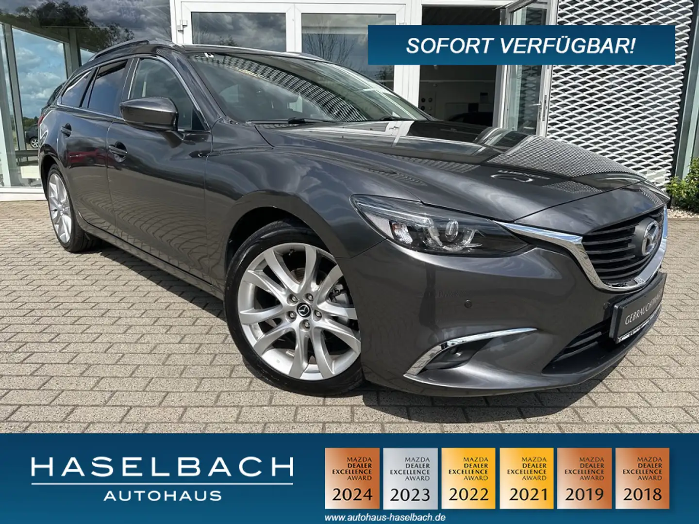 Mazda 6 KIZOKU BOSE LogIn RFK Sitzeheizg Freisprech Klimaa Grau - 1