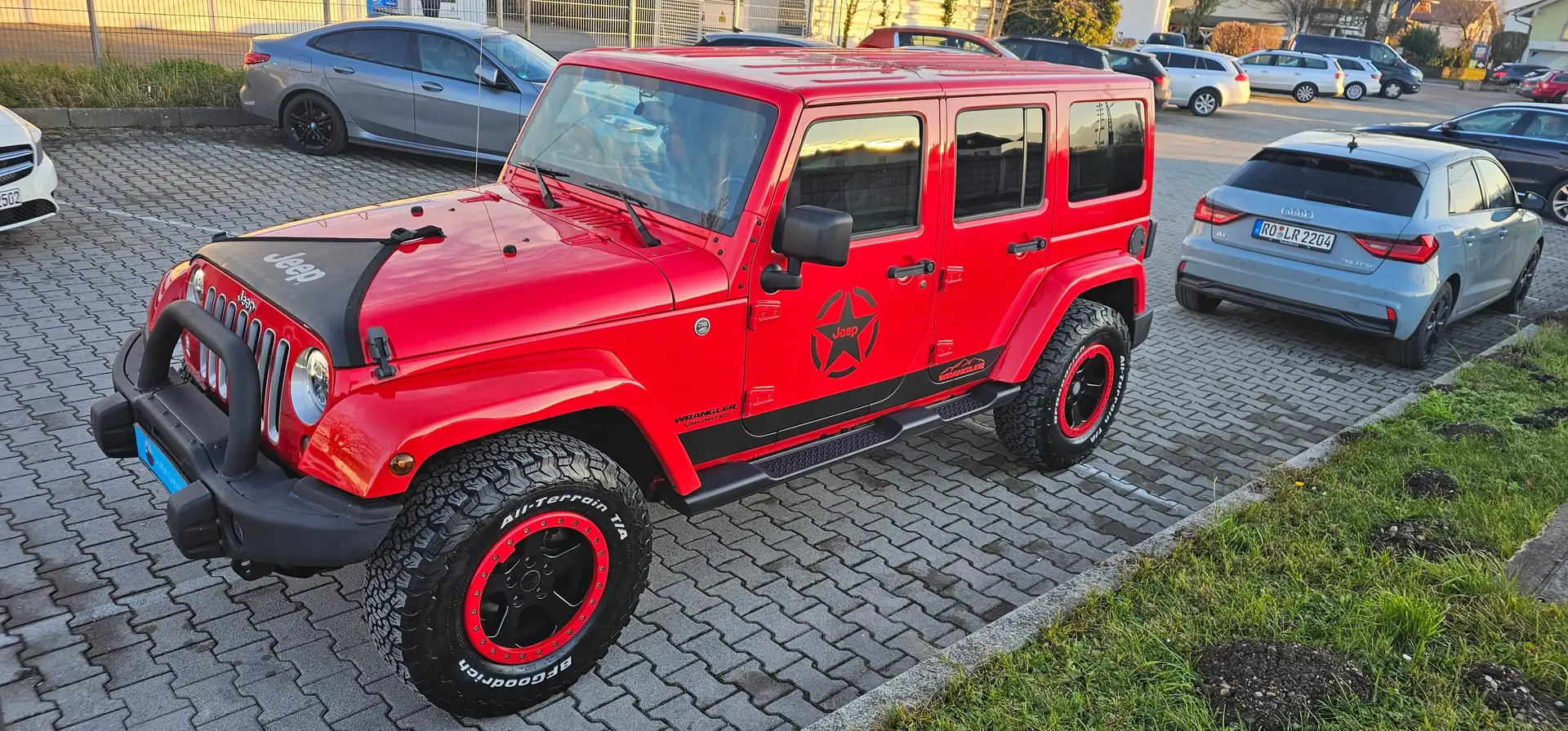 Jeep Wrangler 3.6*V6*Unlimited*Sahara*Aut.*Navi*Leder*SHZ*Tempo* Rot - 1