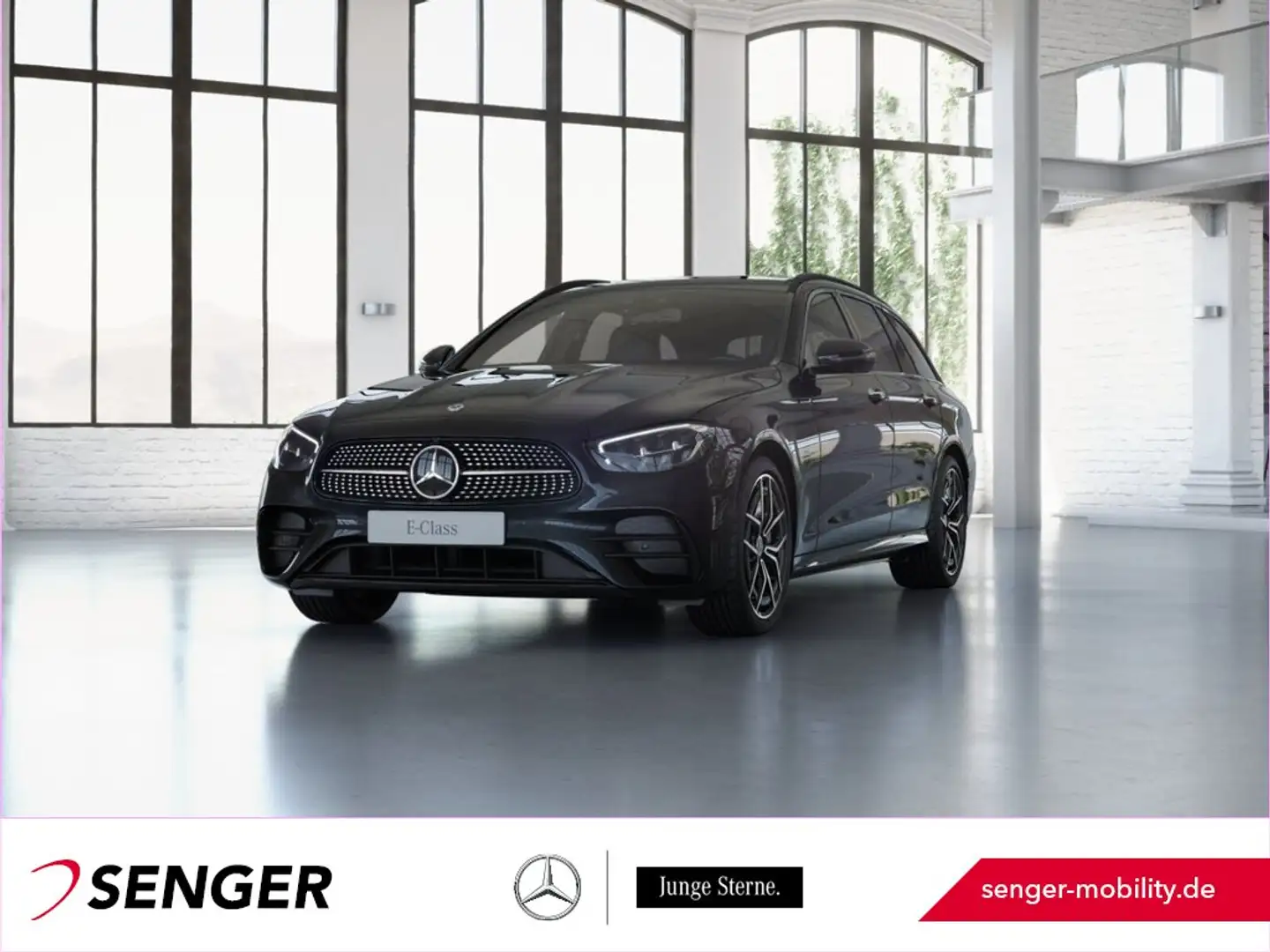 Mercedes-Benz E 400 d 4M T AMG Night Panorama Standheizg. AHK Noir - 1