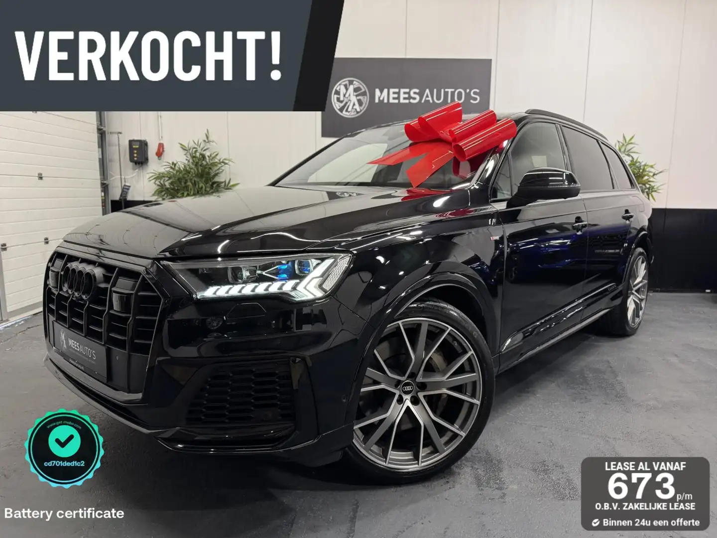 Audi Q7 55 TFSI e quattro S-Edition|RS Zetels|22"|B&O|Matr Zwart - 1