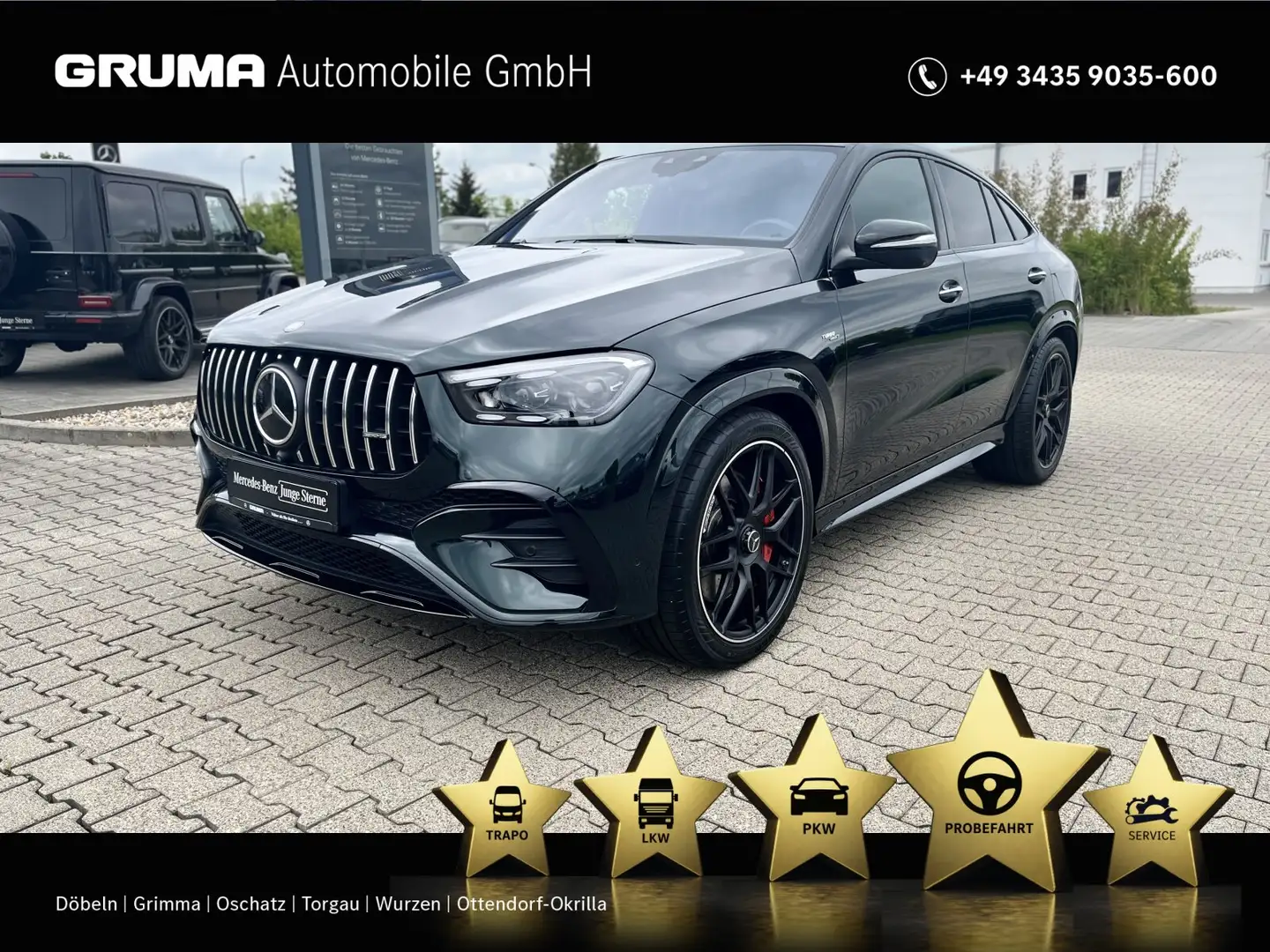 Mercedes-Benz GLE 53 AMG Mercedes-AMG GLE 53 4M Coupé Pano+AHK+Perf-Abgas Grün - 1