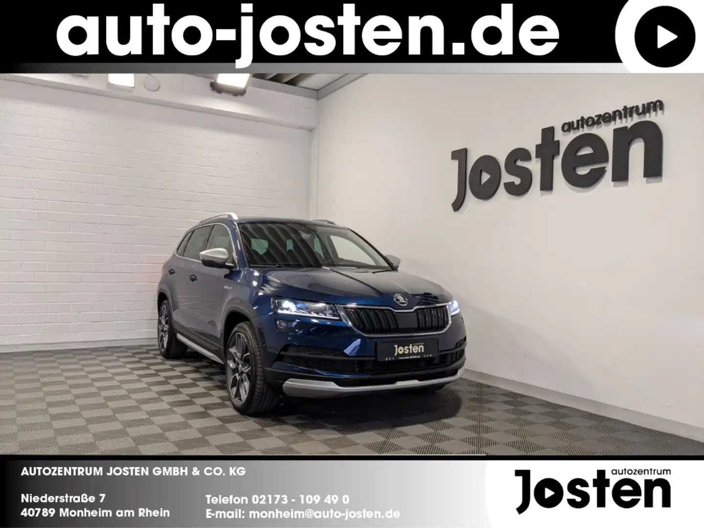 Skoda Karoq Scout 2.0TDI DSG 4X4 Canton LED ACC Navi RFK Blau - 1