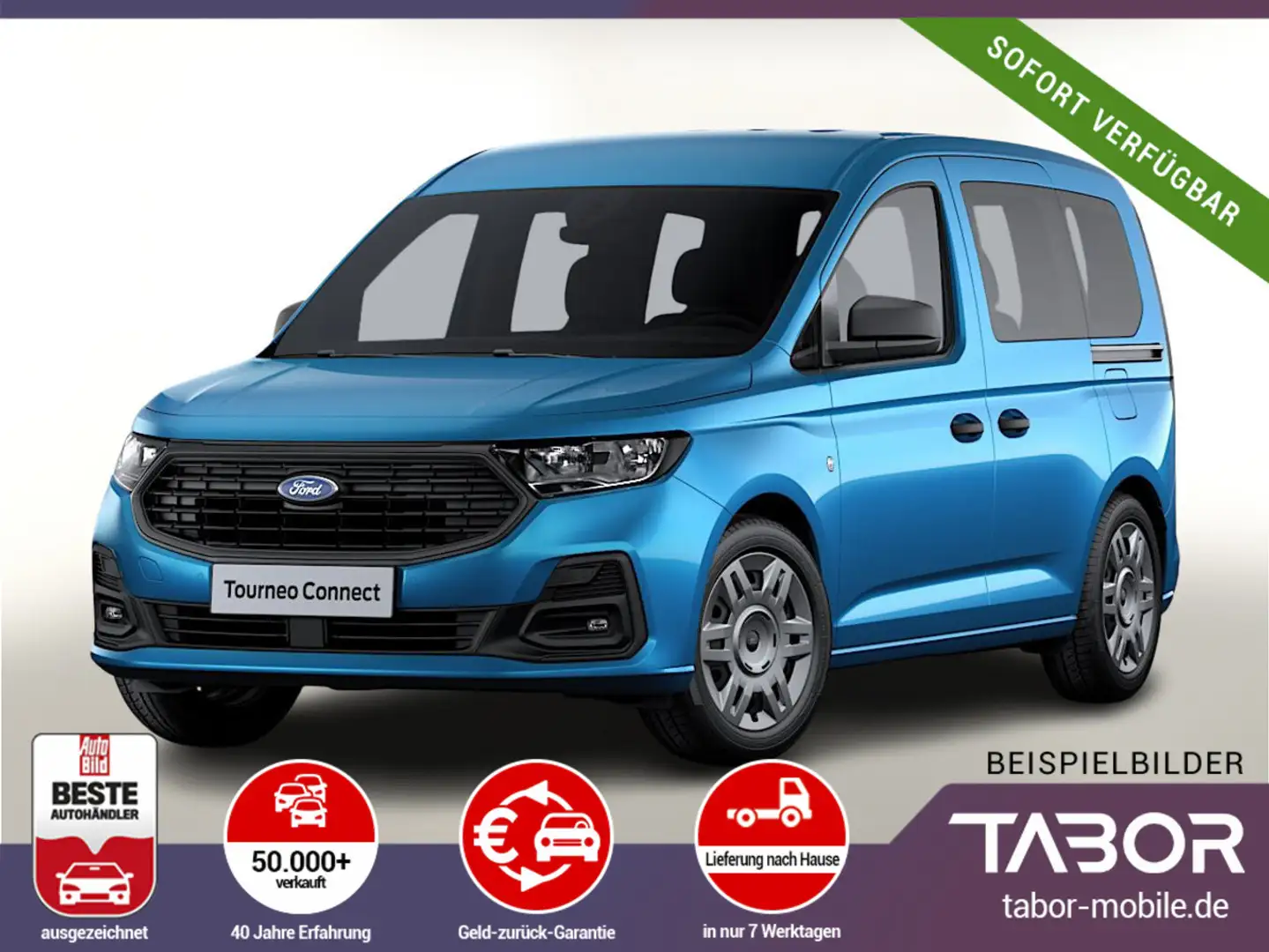Ford Tourneo Connect 2.0 TDCi 102 Trend SHZ PDC Temp Blau - 1