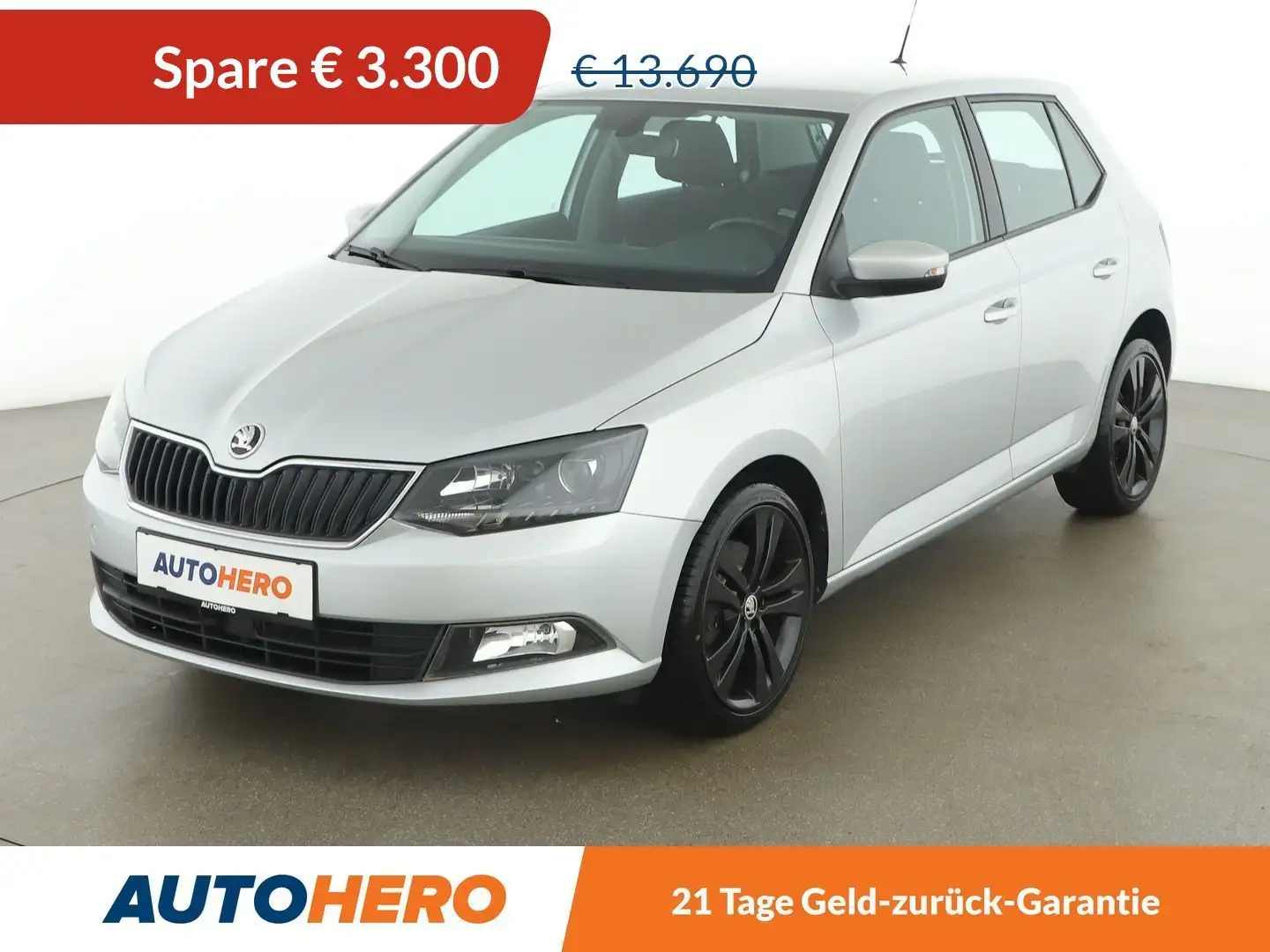 Skoda Fabia 1.0 TSI Ambition *KLIMAAUTO*AHK*ALU*BT* Silber - 1