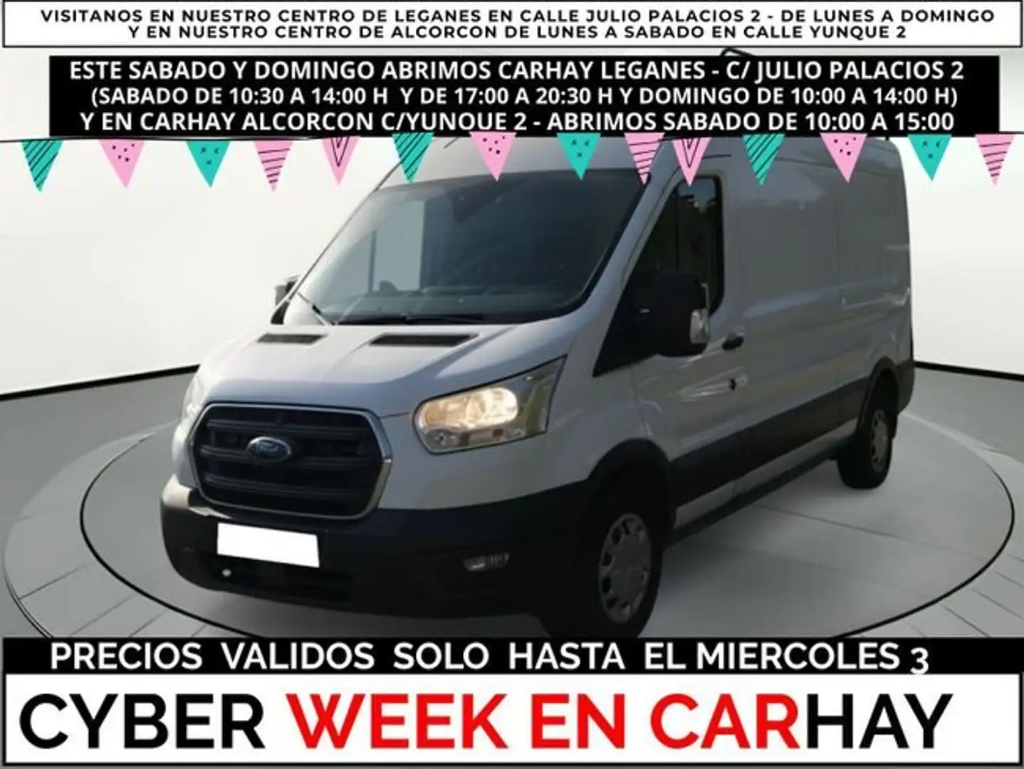 Ford Transit FURGÓN 350 96KW L3H2 VAN TREND FWD MHEV Blanco - 1