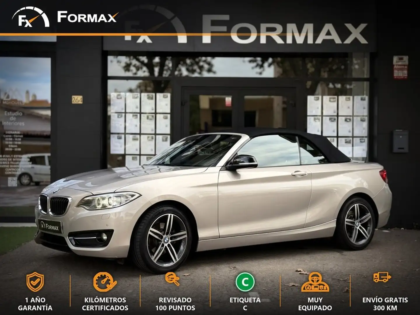 BMW 220 220i Gris - 1