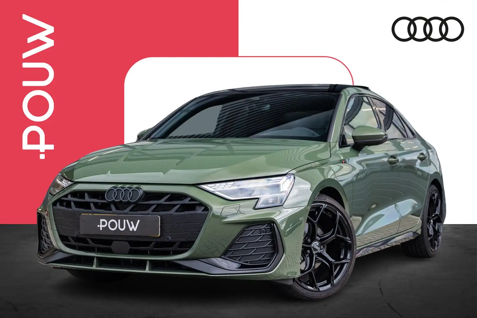 Audi A3 Limousine 30 TFSI 115pk S Edition | Panoramadak | Groen - 1