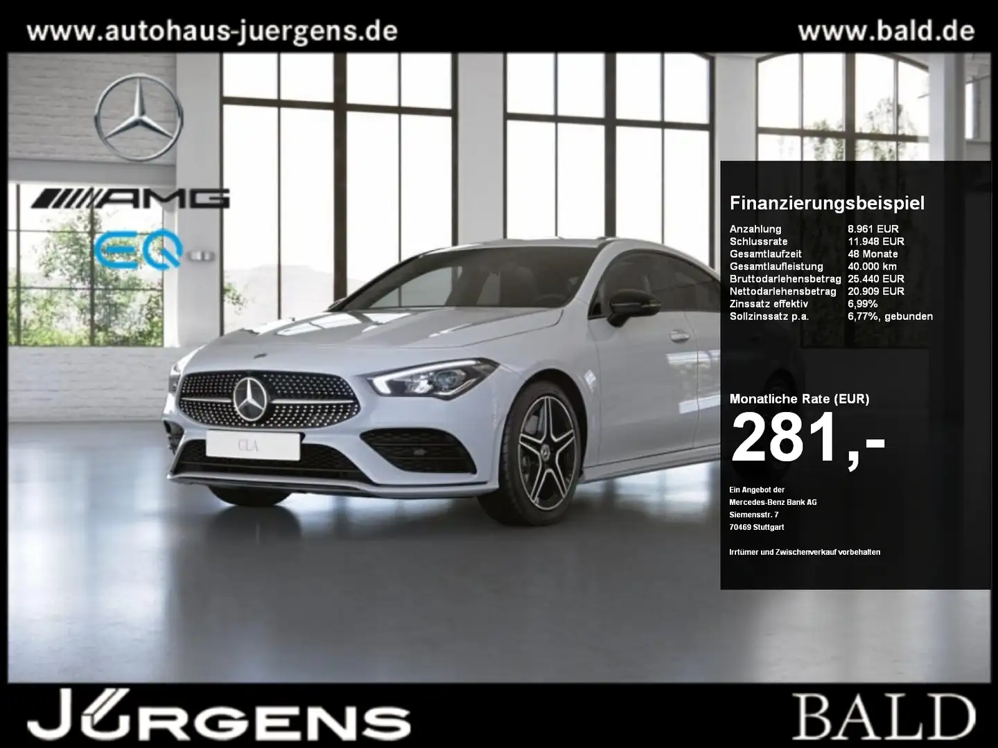 Mercedes-Benz CLA 250 e Coupé +AMG+MBUX+LED+AHK+Night+360+Totw Wit - 1