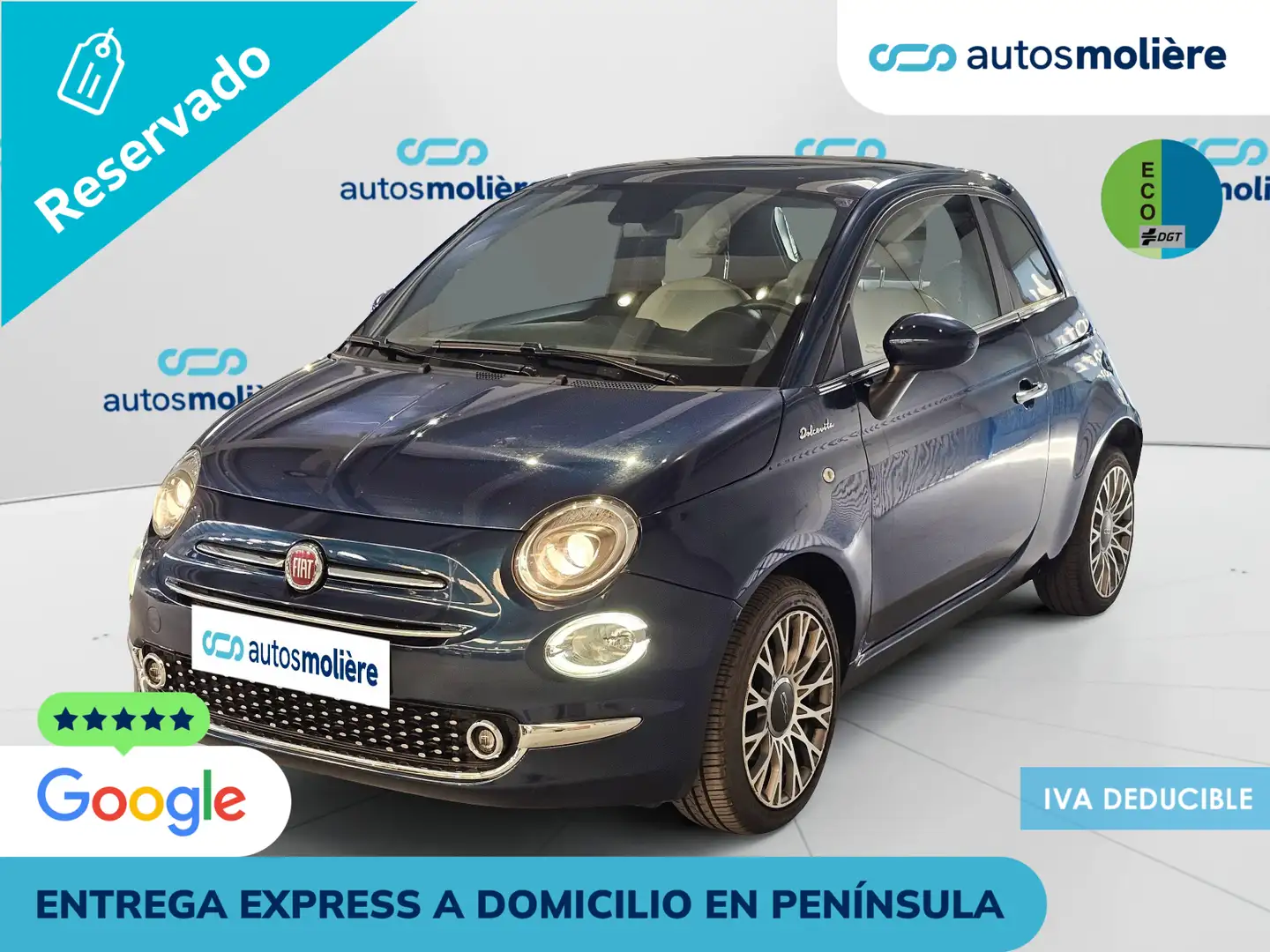 Fiat 500 1.0 Hybrid Dolcevita 52kW Azul - 1