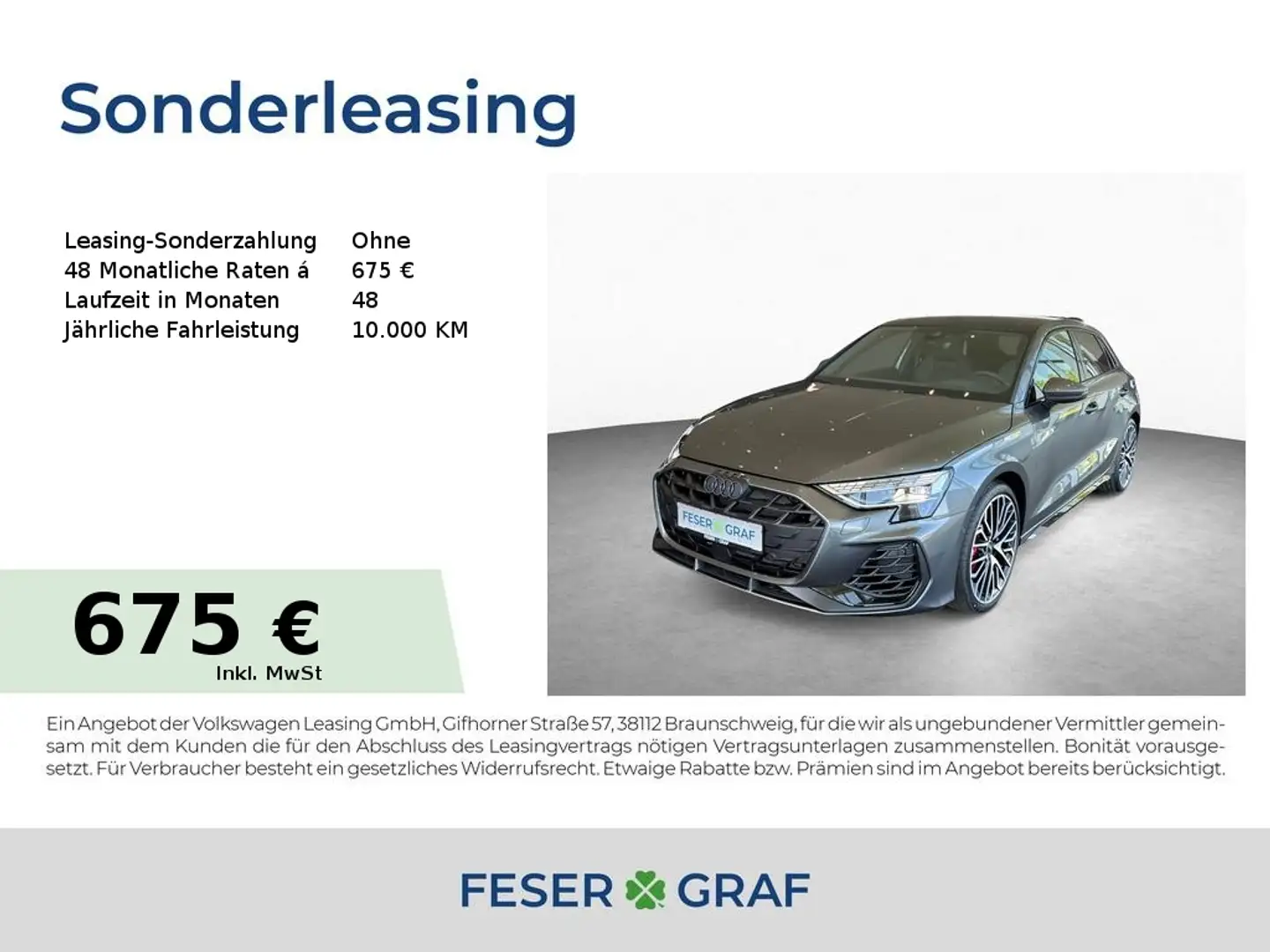 Audi S3 Spb TFSI 33PS S tronic*Pano*Akrapovic*Matrix* Grau - 1
