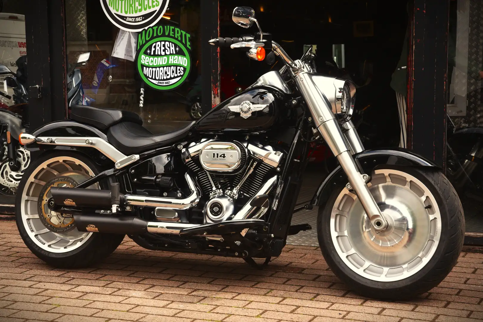 Harley-Davidson Fat Boy 114 ***MOTO VERTE*** Noir - 1