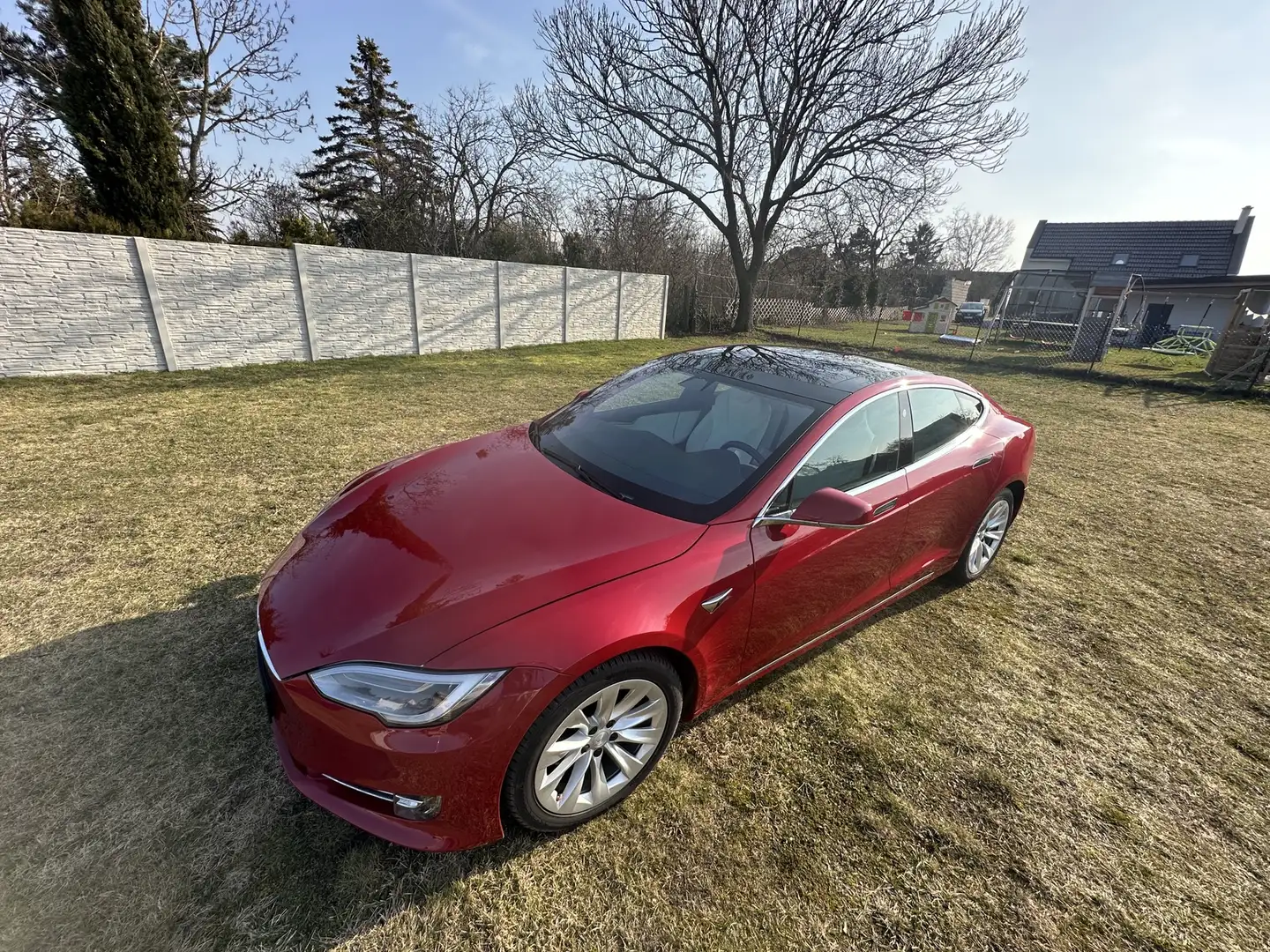 Tesla Model S 1 Jahr Batterie & Antriebsgarantie !! Model S 100D HW 3 mit Schiebedach Rot - 2