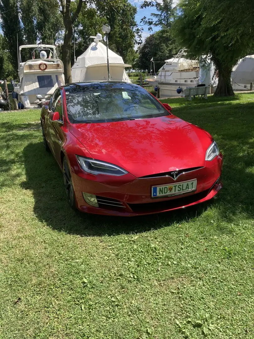 Tesla Model S Nur noch bis Mitte März !! Model S 100D FSD Paket mit Schiebedach Rot - 2