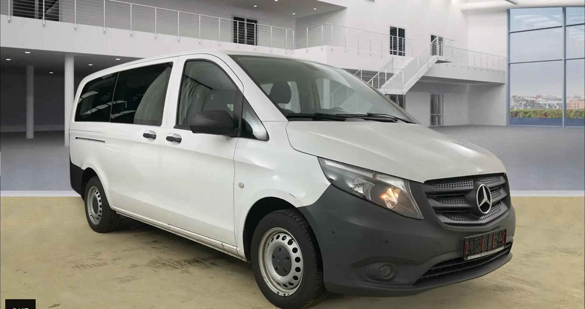 Mercedes-Benz Vito Tourer Pro lang KLIMA/SHZG/NAVI/PDC/TEMP/8-SITZER Blanc - 1