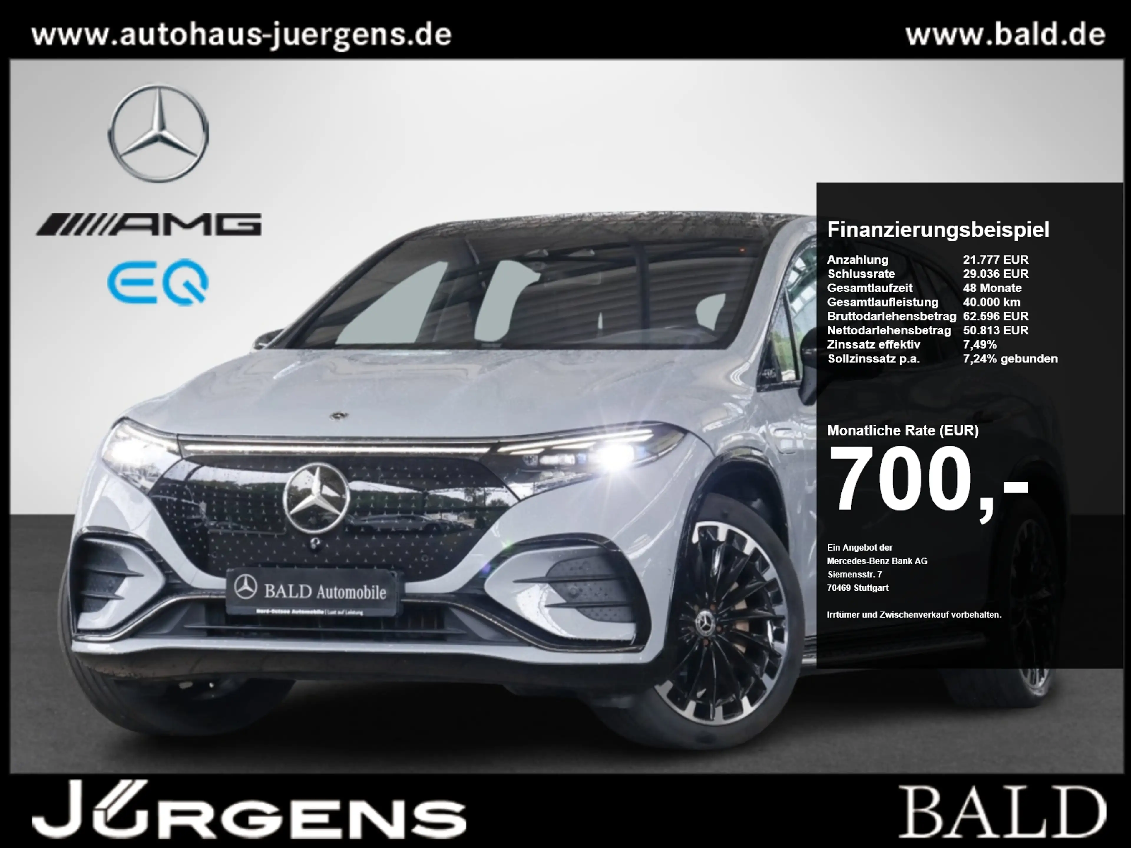 Mercedes-Benz EQS SUV EQS 580 4M SUV AMG-Sport/Pano/AHK/Sitzklima/AIRM