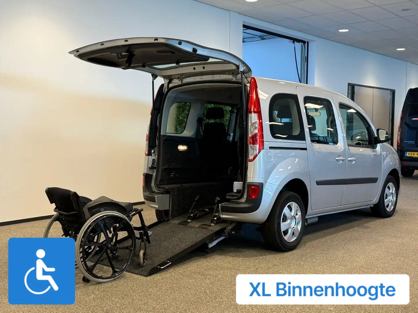 Renault Kangoo Rolstoelauto XXL-ombouw 150cm Zilver - 2