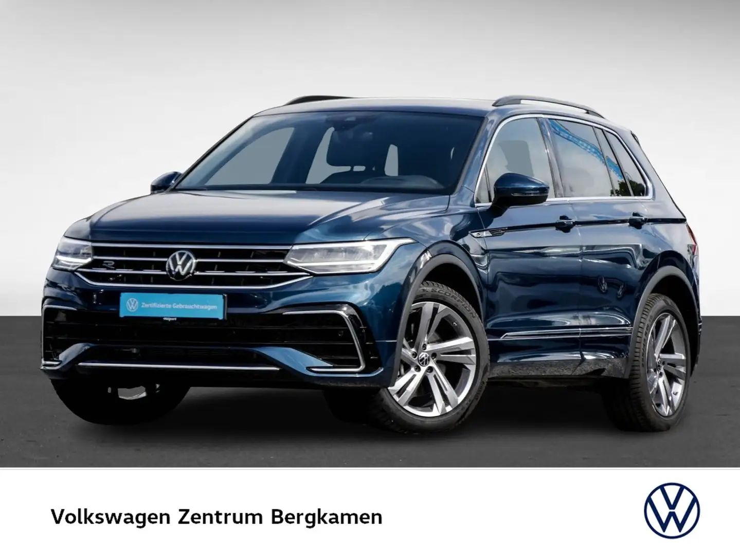 Volkswagen Tiguan 2.0 R-LINE 4X4 AHK CAM ACC LM19 NAVI Bleu - 2
