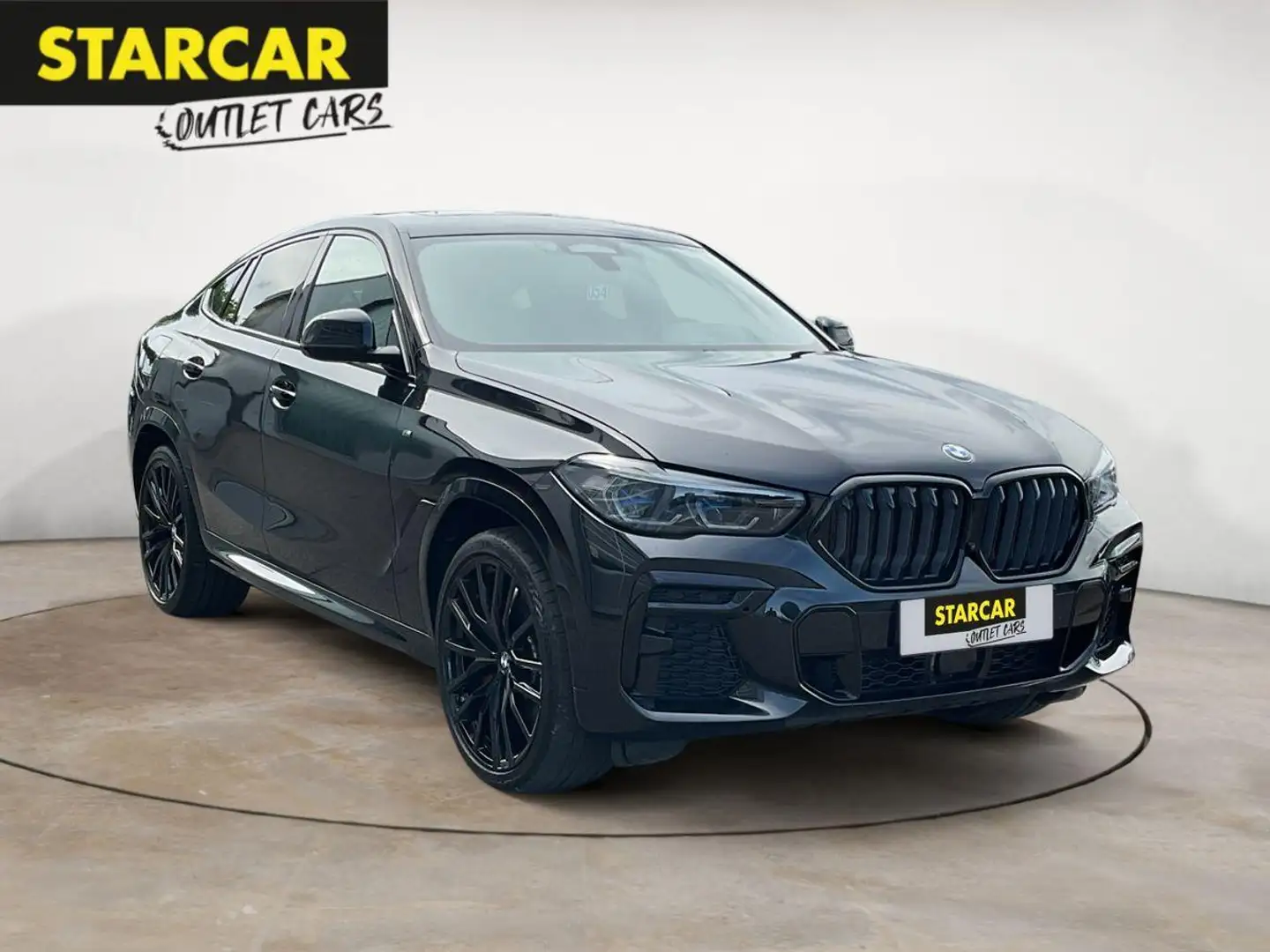 BMW X6 xDRIVE 30d M-SPORTPAKET+PANO+StHZ+LASER+AHK+ACC+LE Noir - 1