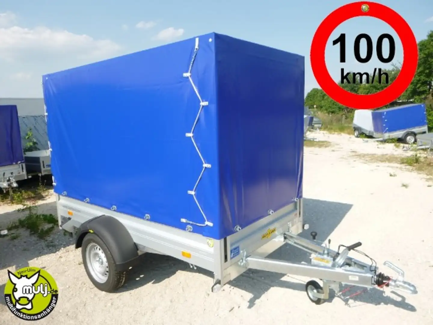 Humbaur HA 132513 mit KV, Hochplane 160 cm, 100 km/h 1300 Blau - 1