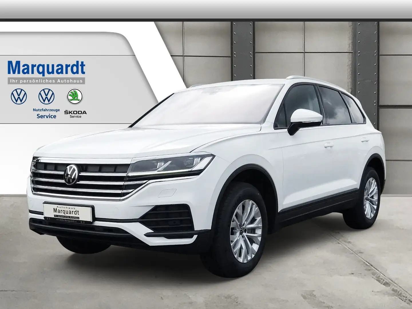 Volkswagen Touareg 3.0 TDI  4Motion DSG Leder AHK ACC Weiß - 1