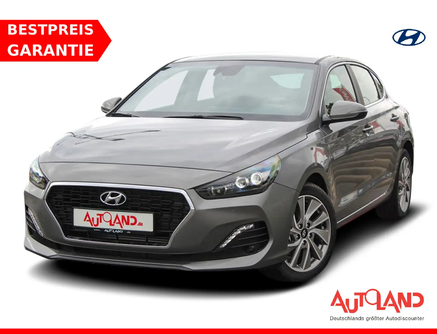 Hyundai i30 Fastback Style LED Kamera Navi DAB Bluetooth Grau - 1