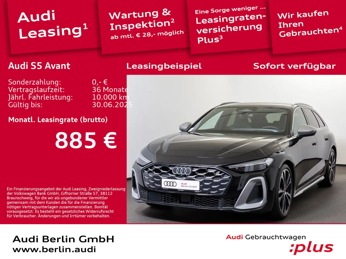 Audi TFSI S tronic Schwarz - 1