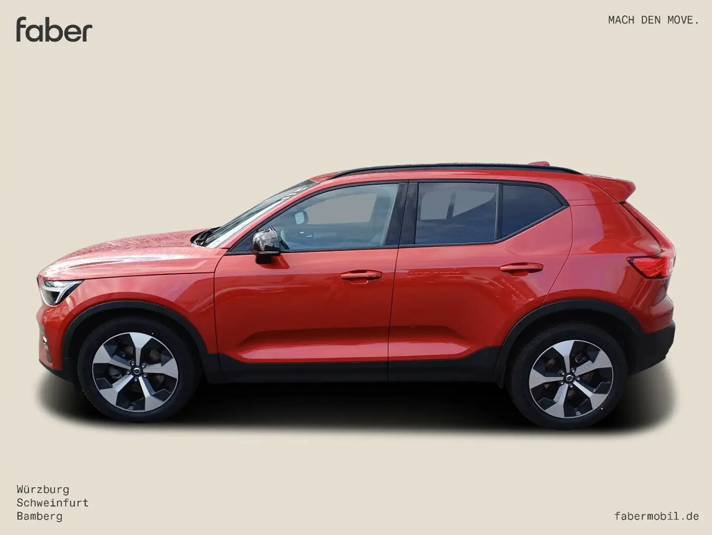 Volvo XC40 B3 Plus Dark 2WD Rot - 1