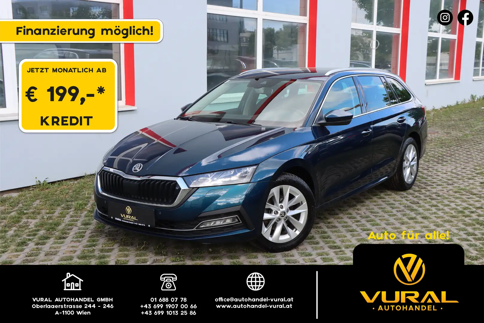 Skoda Octavia Octavia 2.0 TDI Premium Blau - 1
