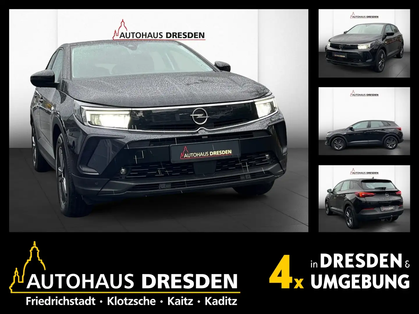 Opel Grandland 1.5 D Business Edition AHK+LED+Navi+LM Schwarz - 1