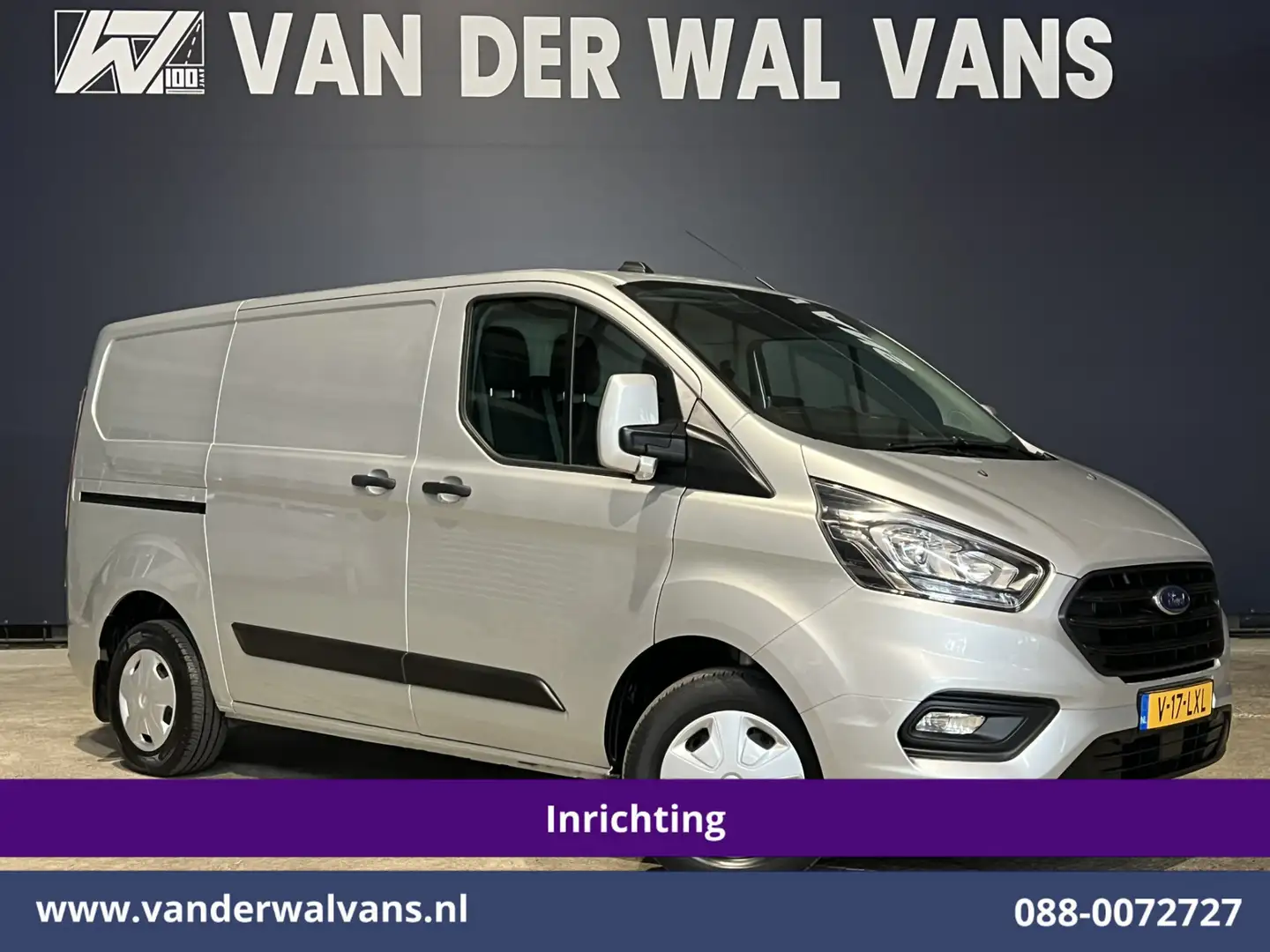 Ford Transit Custom 2.0 TDCI 131pk L1H1 Inrichting Euro6 Airco | Navig Argent - 1