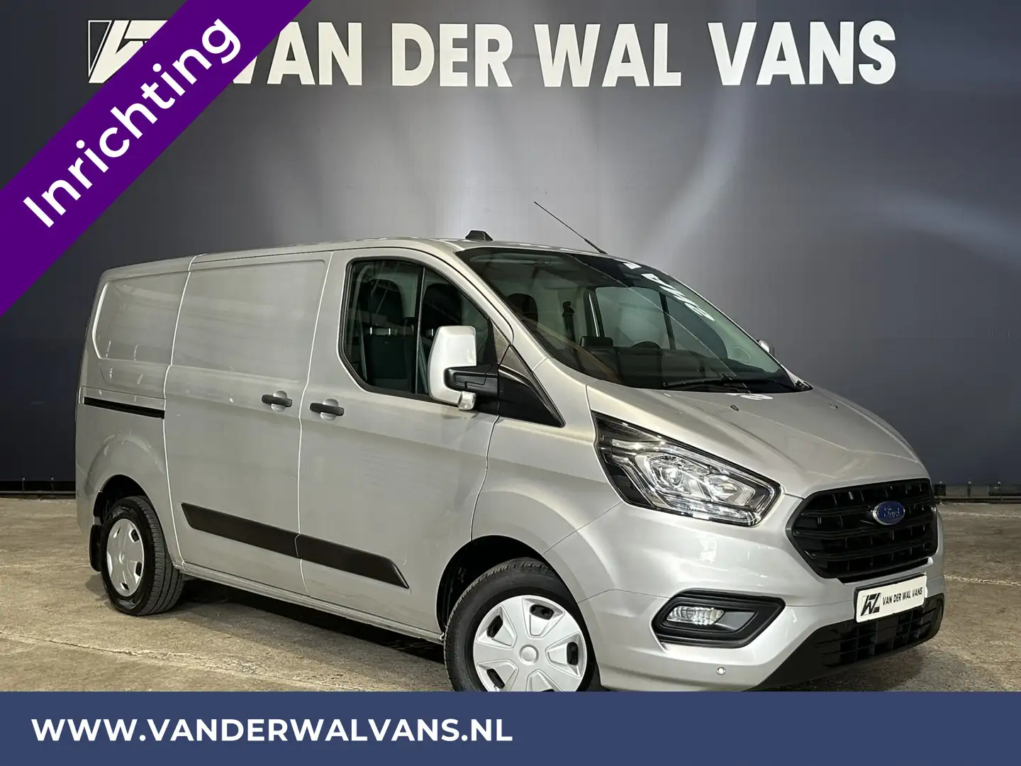 Ford Transit Custom 2.0 TDCI 131pk L1H1 Inrichting Euro6 Airco | Navig Zilver - 1
