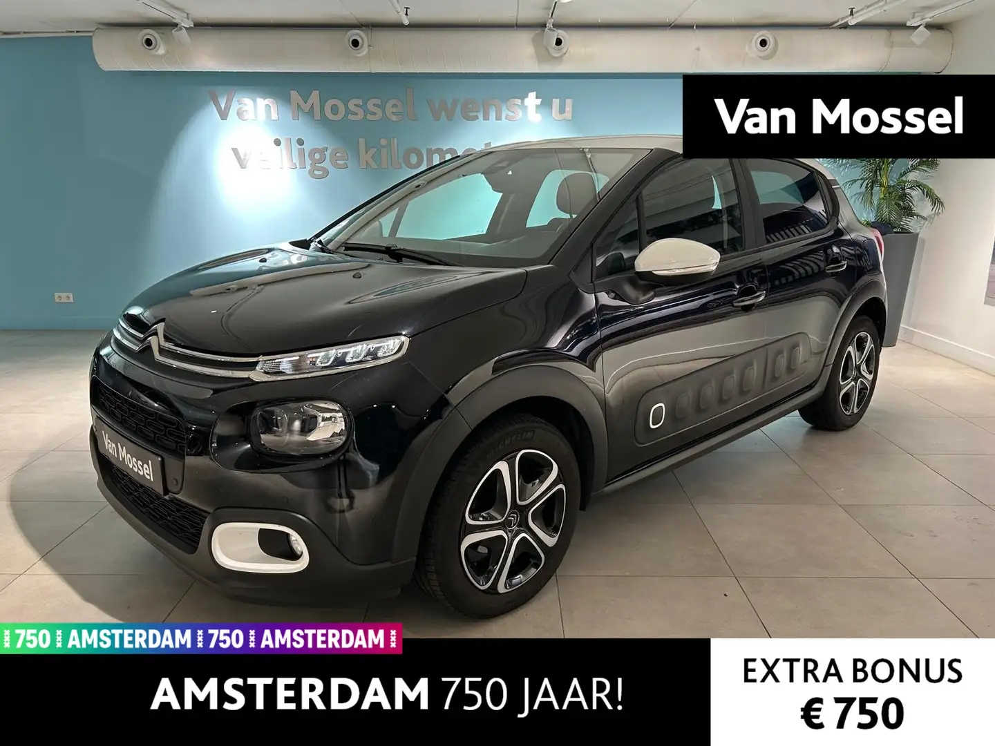 Citroen C3 1.2 PureTech S&S Feel Edition | Navigatie | Parkee Noir - 1