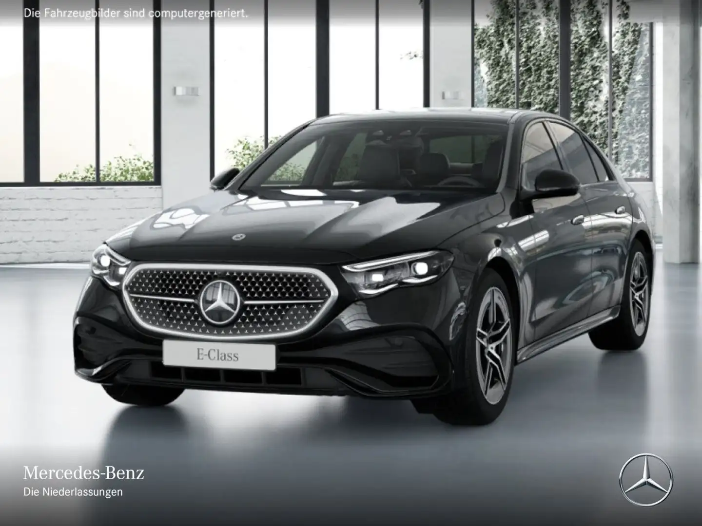 Mercedes-Benz E 220 d 4M Edition AMG-Line Fahrass 360° Pano AHK Schwarz - 2