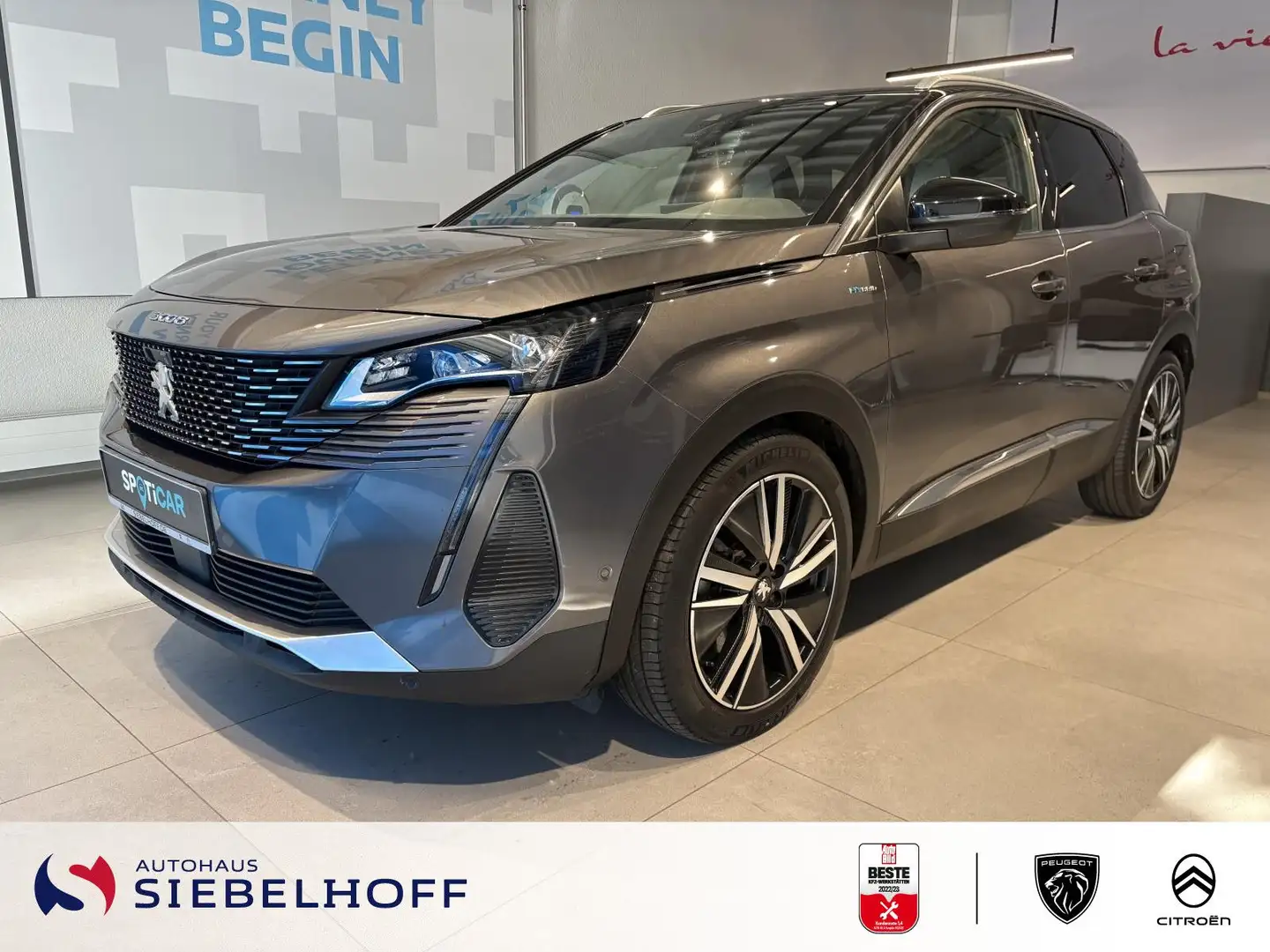 Peugeot 3008 GT Pack HYBRID 225 e-EAT8 *NAV*ACC*LED*Nigh Grau - 2